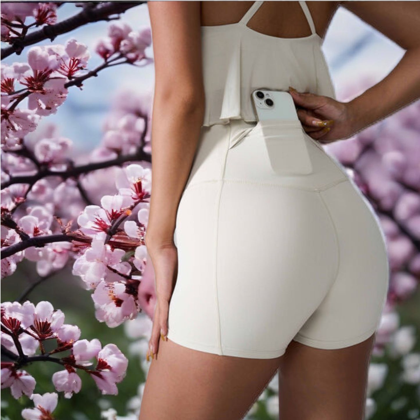 High Waist Active Shorts