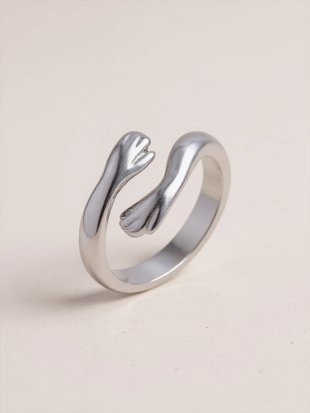 Titanium Steel Hug Bypass Ring