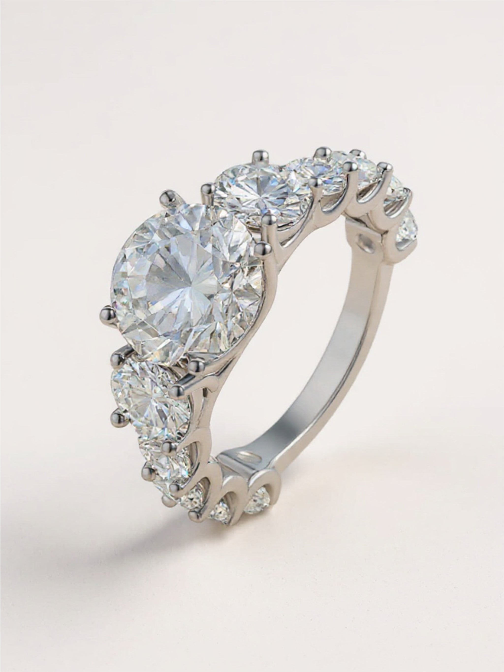 8 Carat Moissanite 925 Sterling Silver Ring