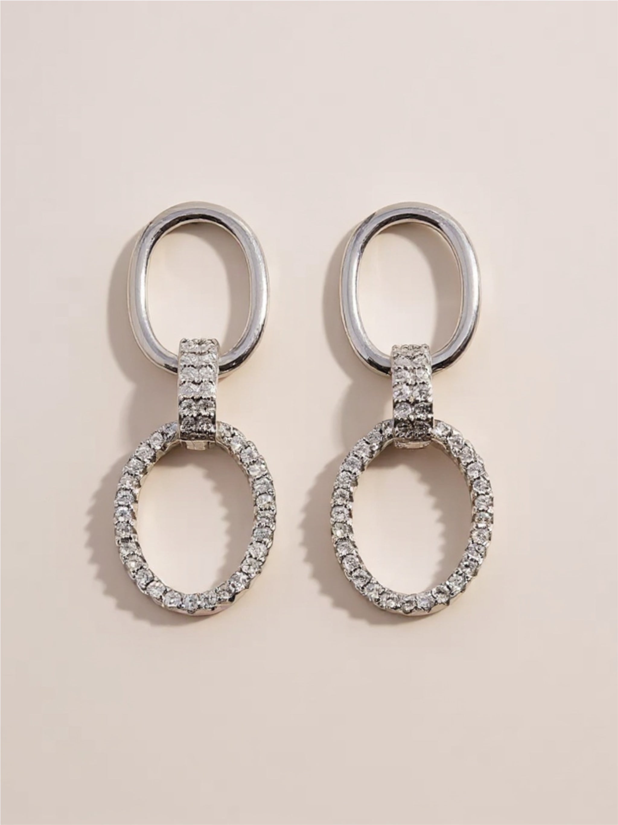 CZ 925 Sterling Silver Dangle Earrings