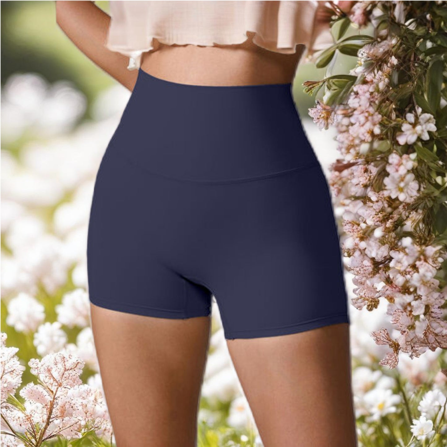 High Waist Active Shorts