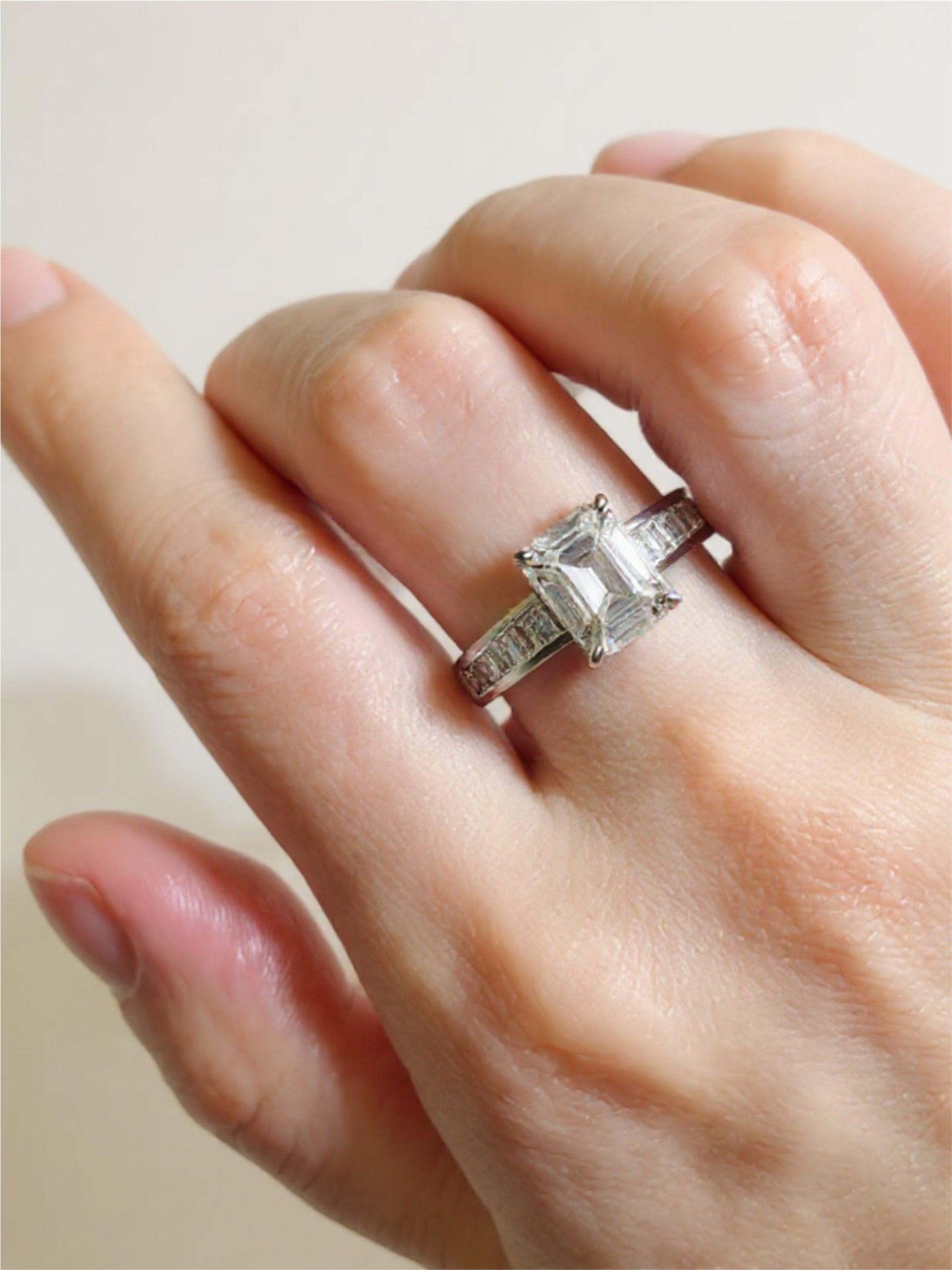 3 Carat Moissanite 925 Sterling Silver Ring