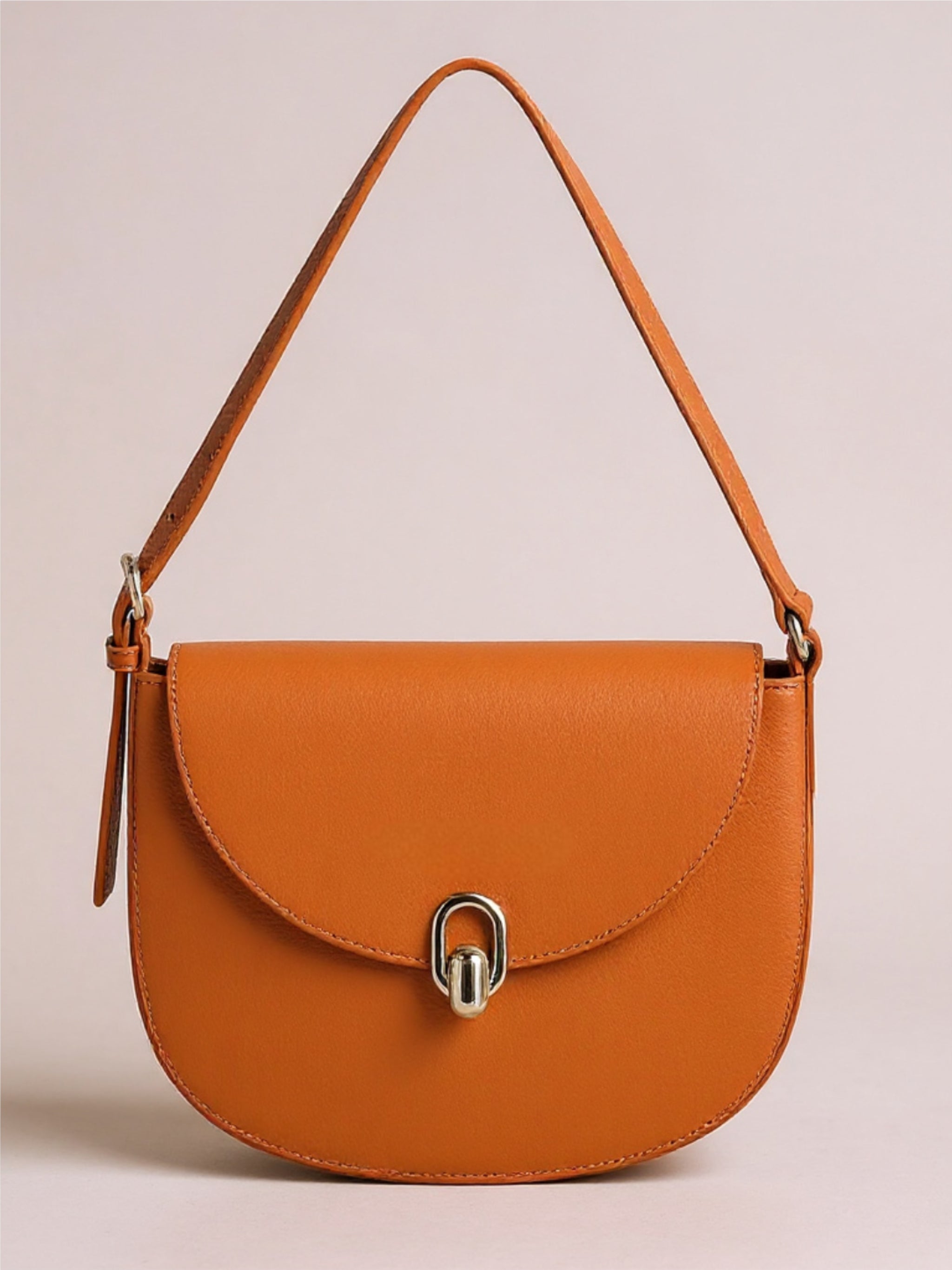 Metal Buckle Shoulder Bag