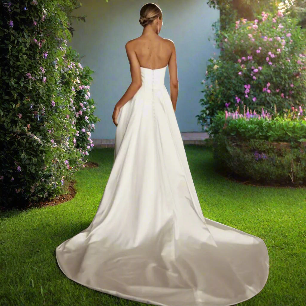 Mermaid Front Slit Bridal Gown