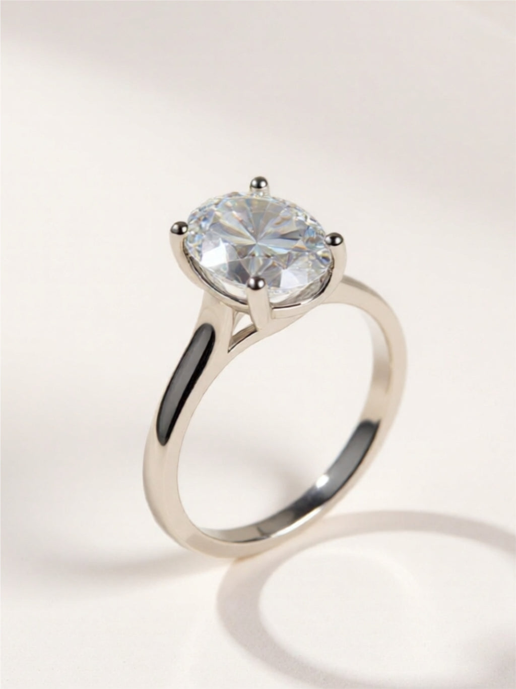 2.5 Carat Moissanite Solitaire 925 Sterling Silver Ring