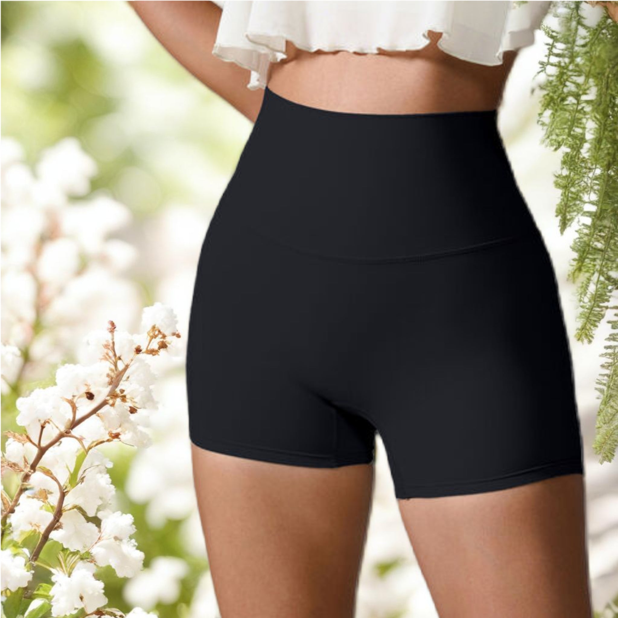 High Waist Active Shorts