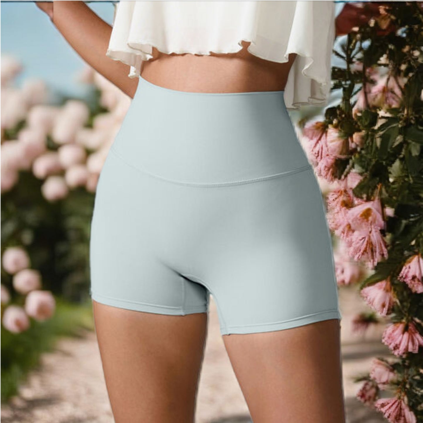 High Waist Active Shorts