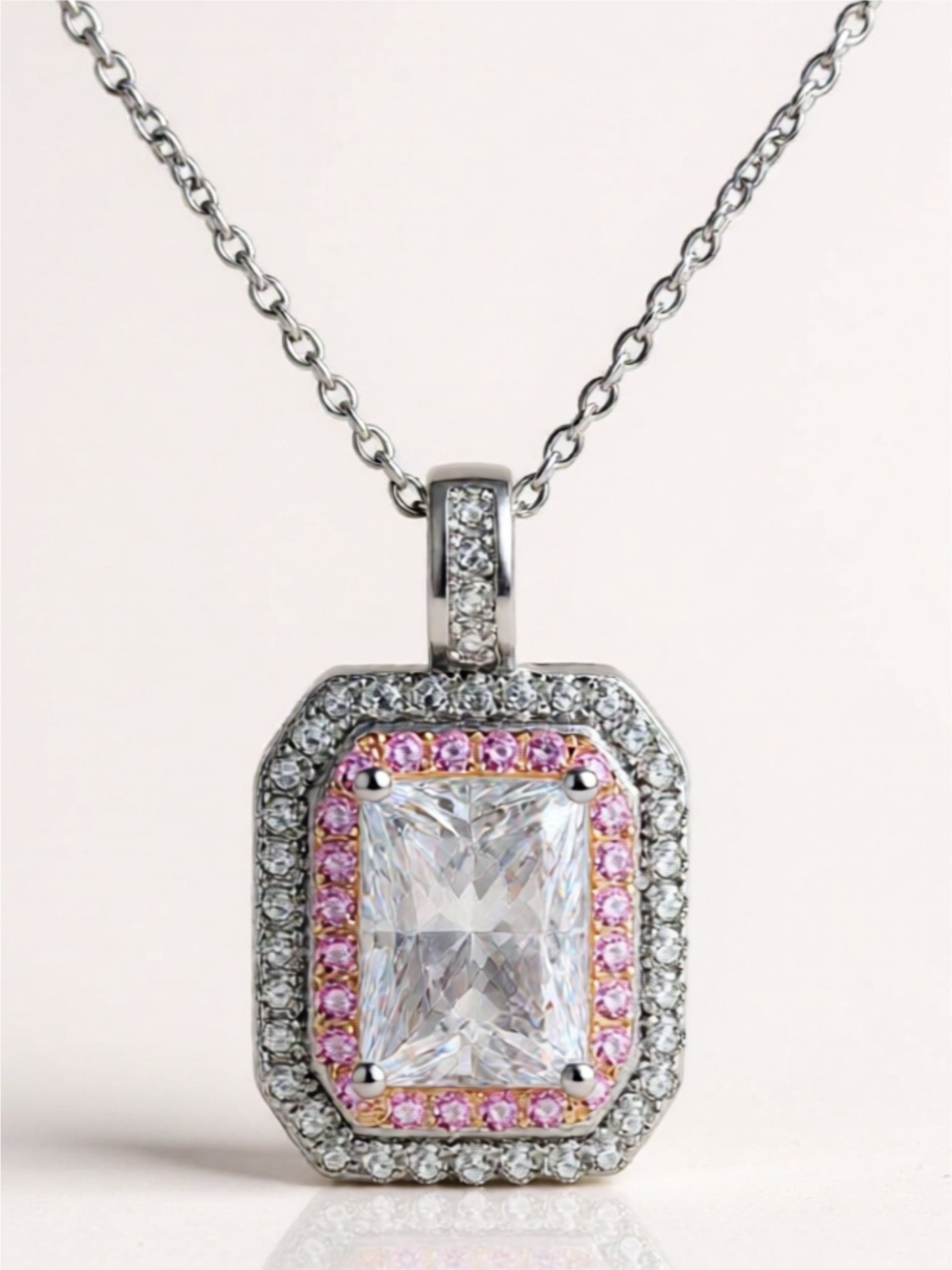 1 Carat Moissanite Pendant Necklace