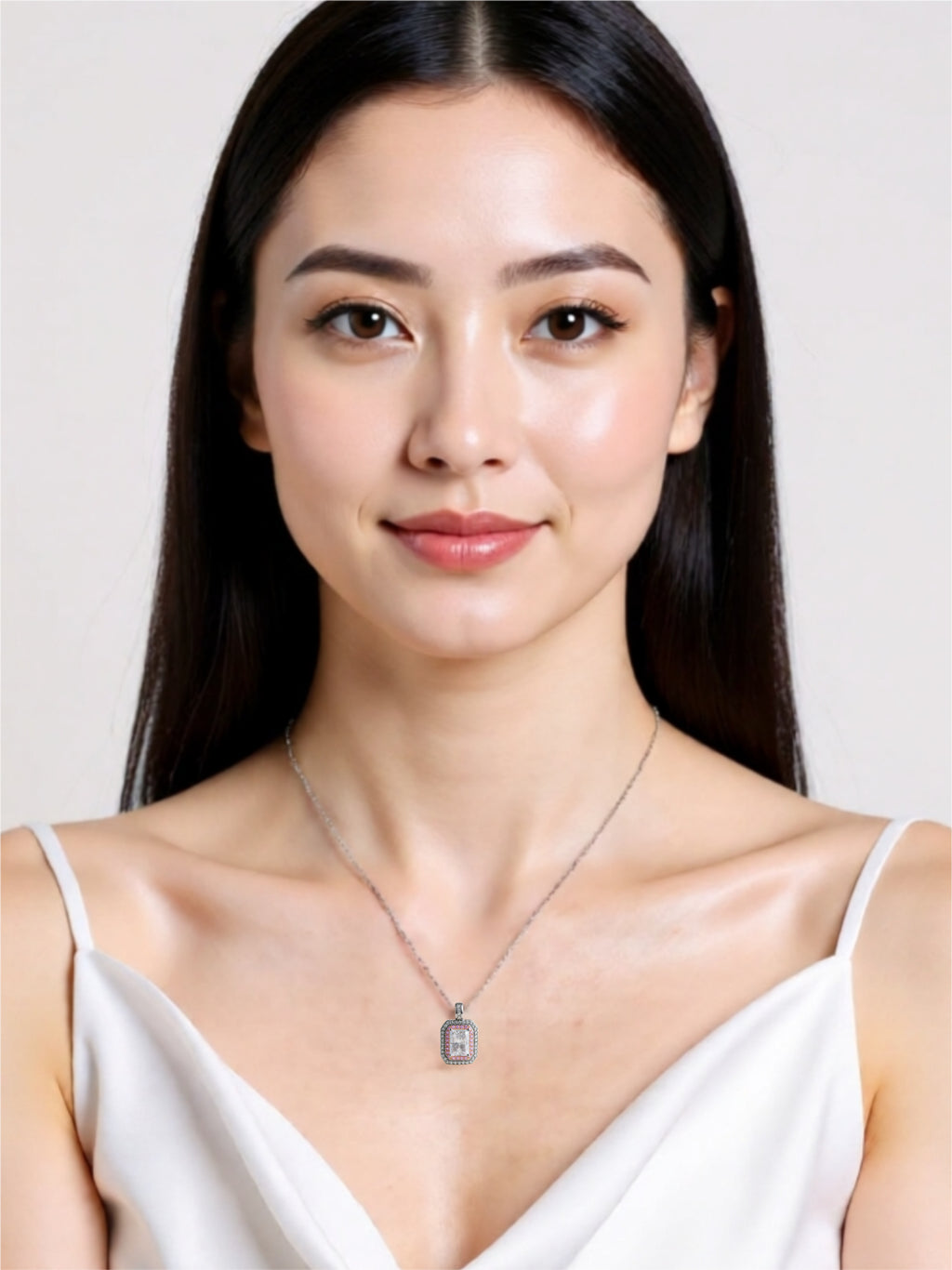 1 Carat Moissanite Pendant Necklace