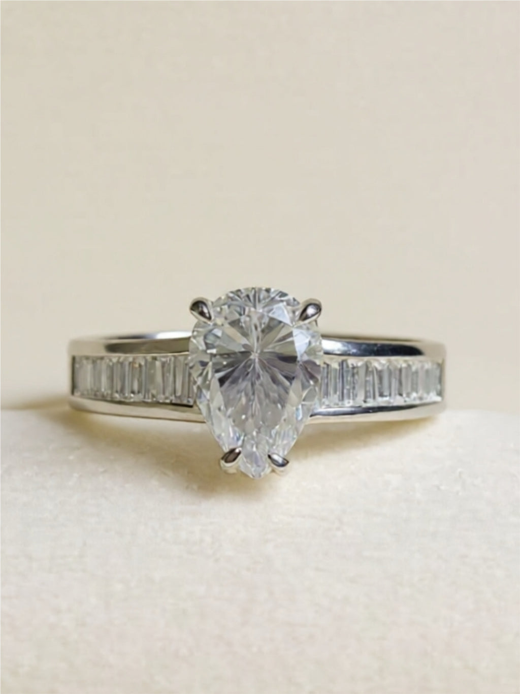 3 Carat Moissanite 925 Sterling Silver Ring