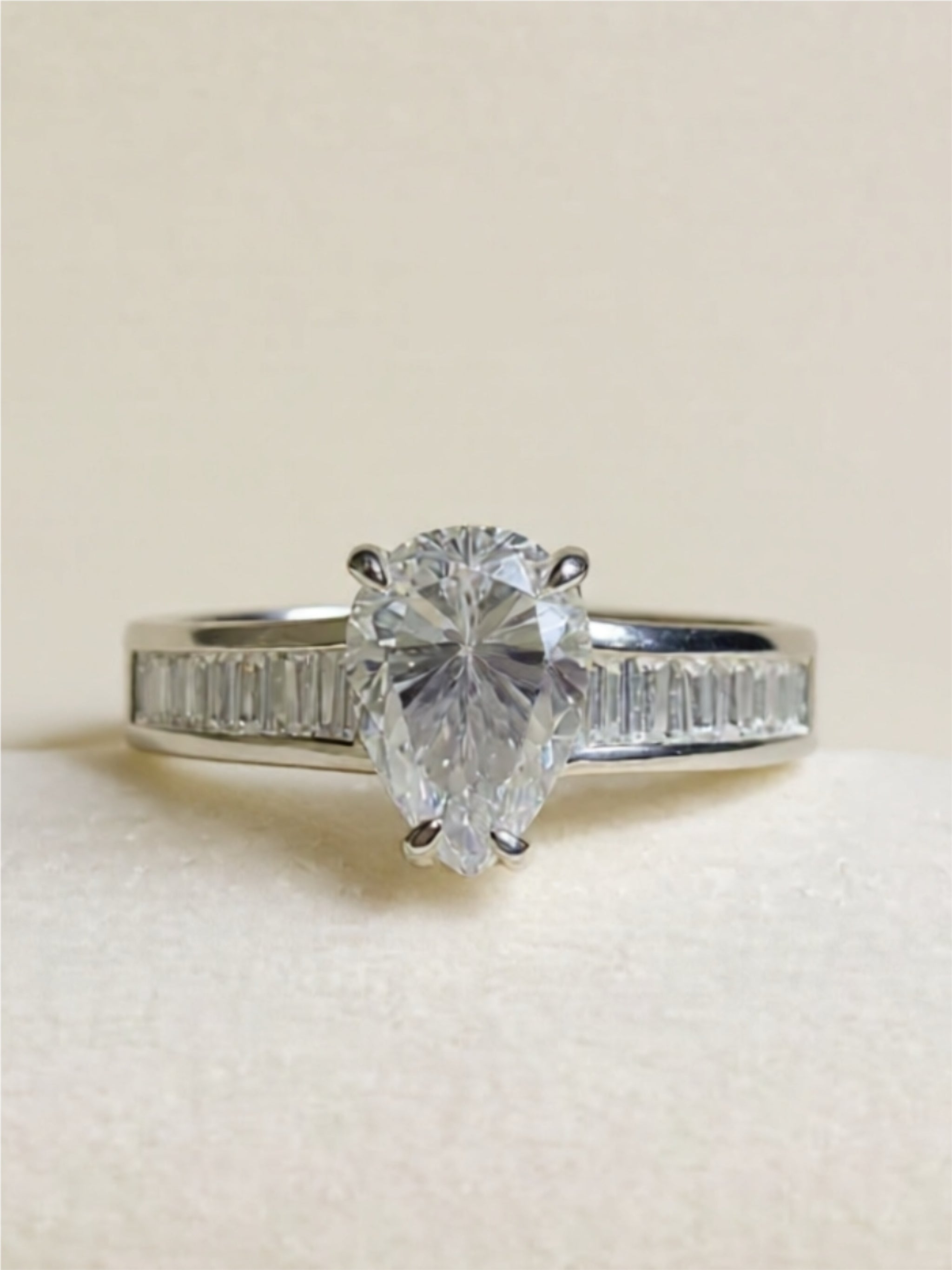 3 Carat Moissanite 925 Sterling Silver Ring