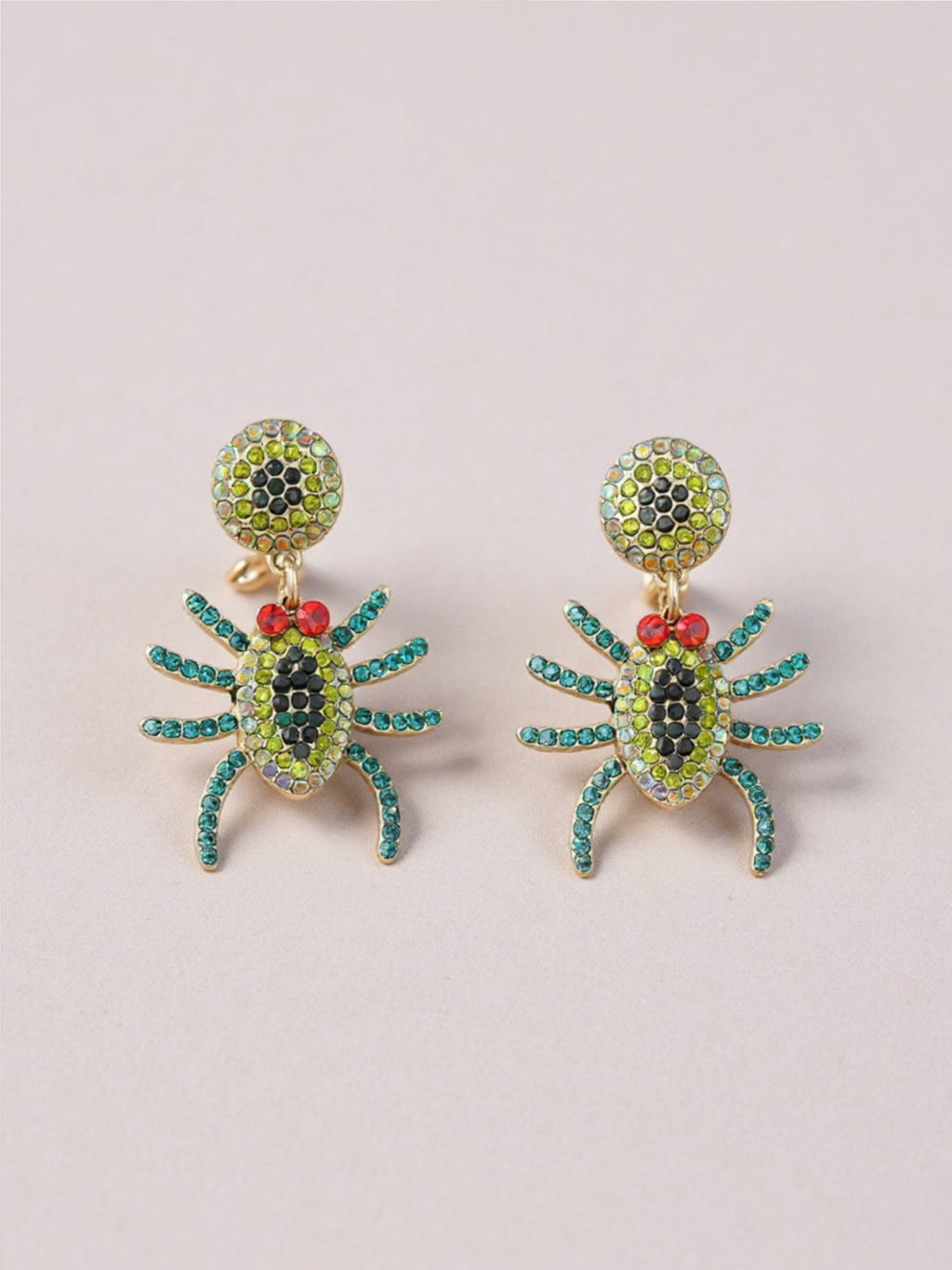 Spider Rhinestone Earrings