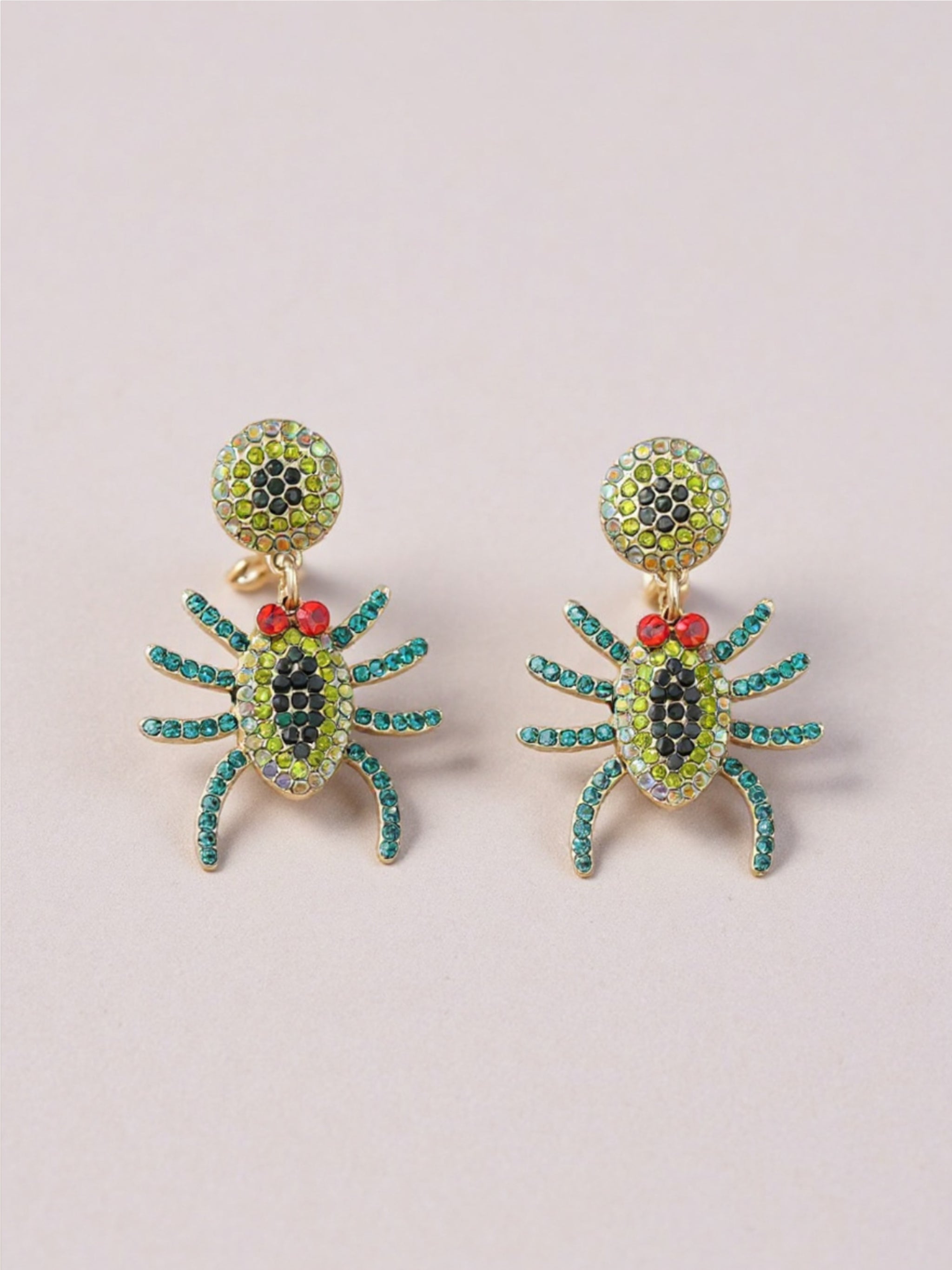 Spider Rhinestone Earrings