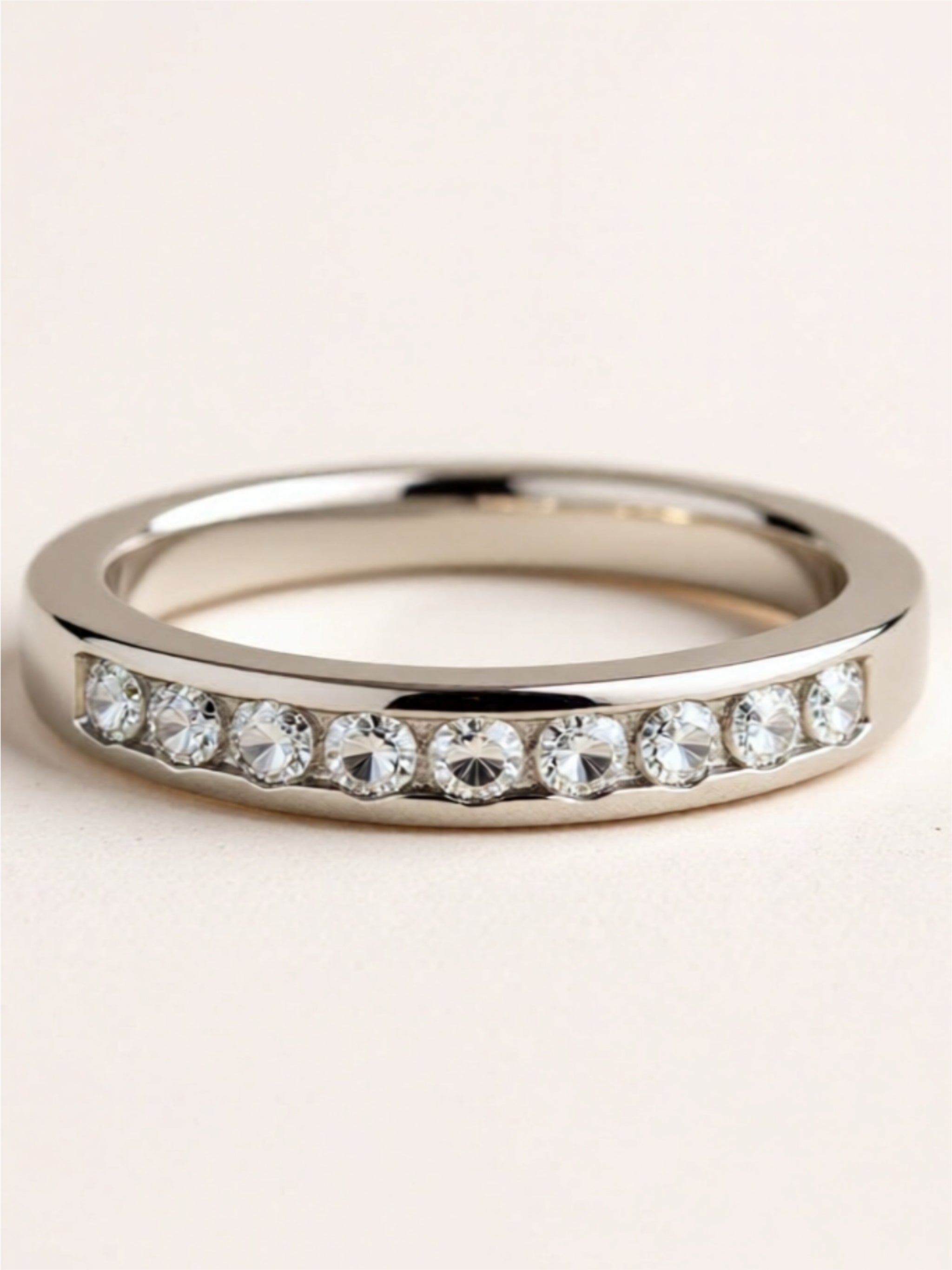 925 Sterling Silver Moissanite Ring