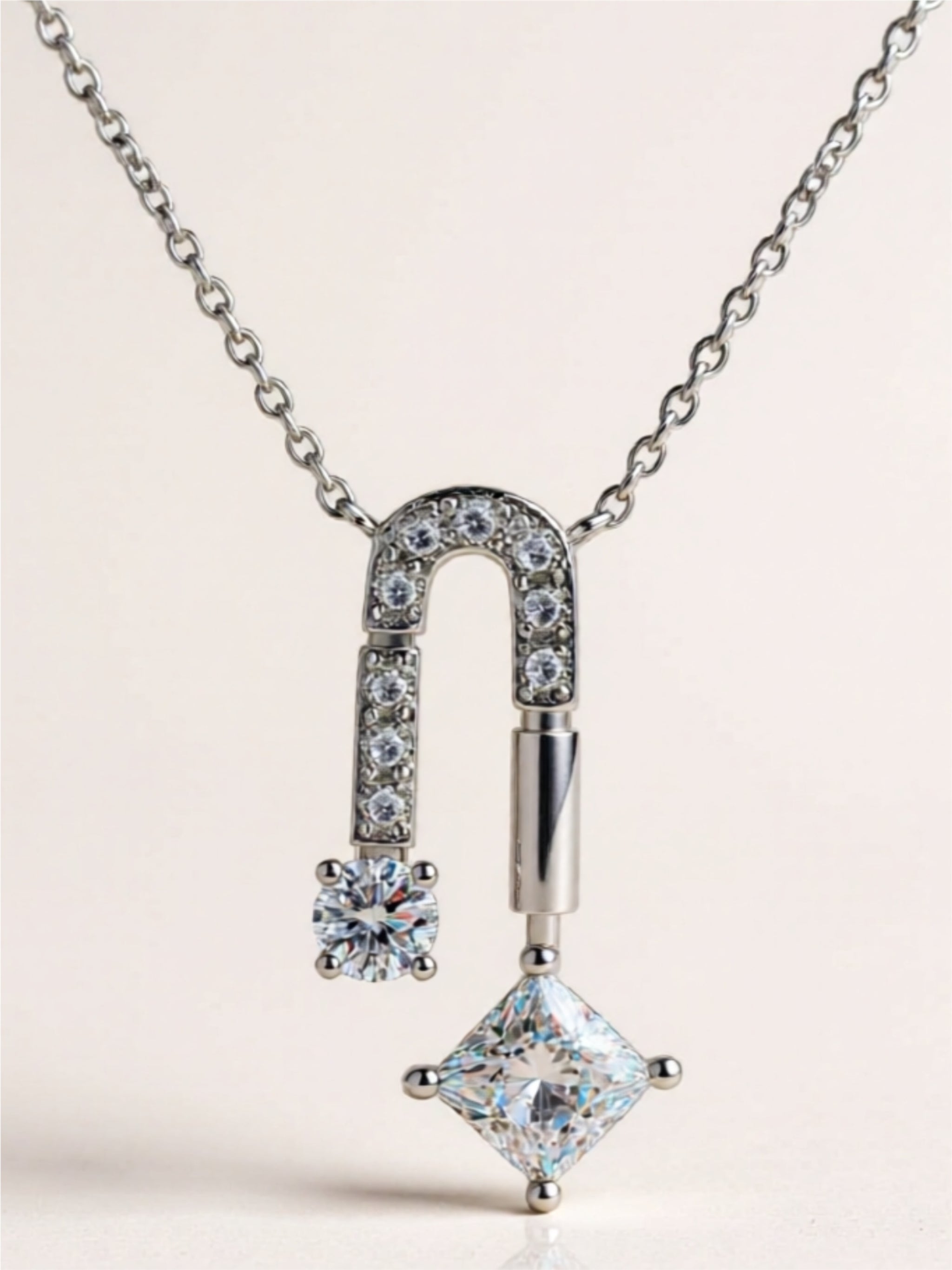 1.3 Carat Moissanite 925 Sterling Silver Necklace