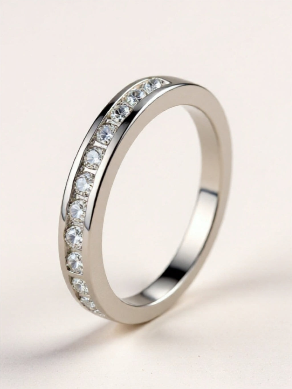 925 Sterling Silver Moissanite Ring