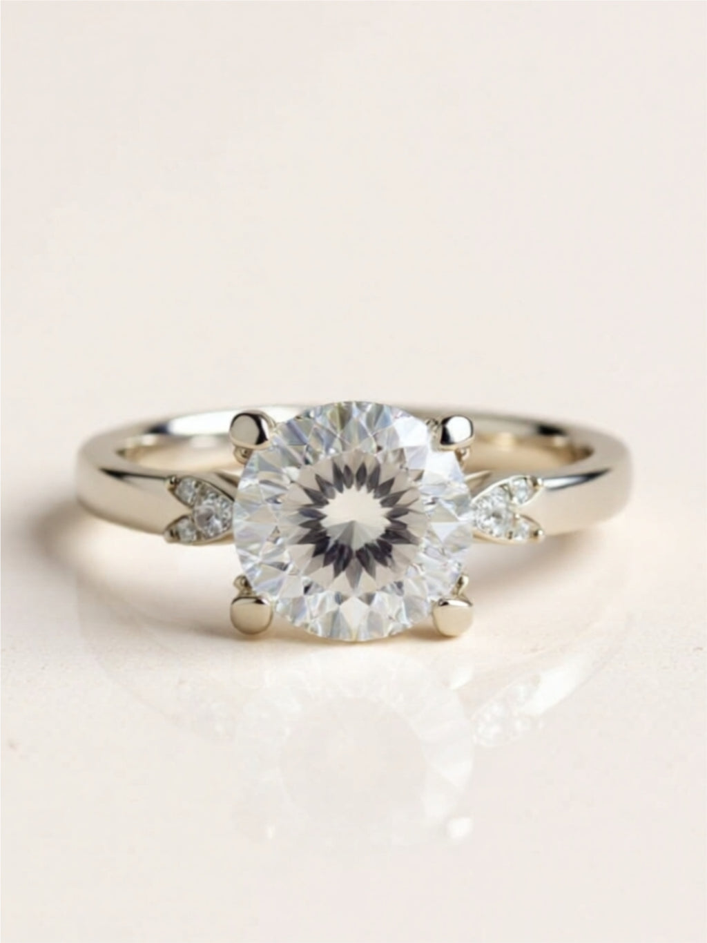 2 Carat Moissanite 925 Sterling Silver Ring