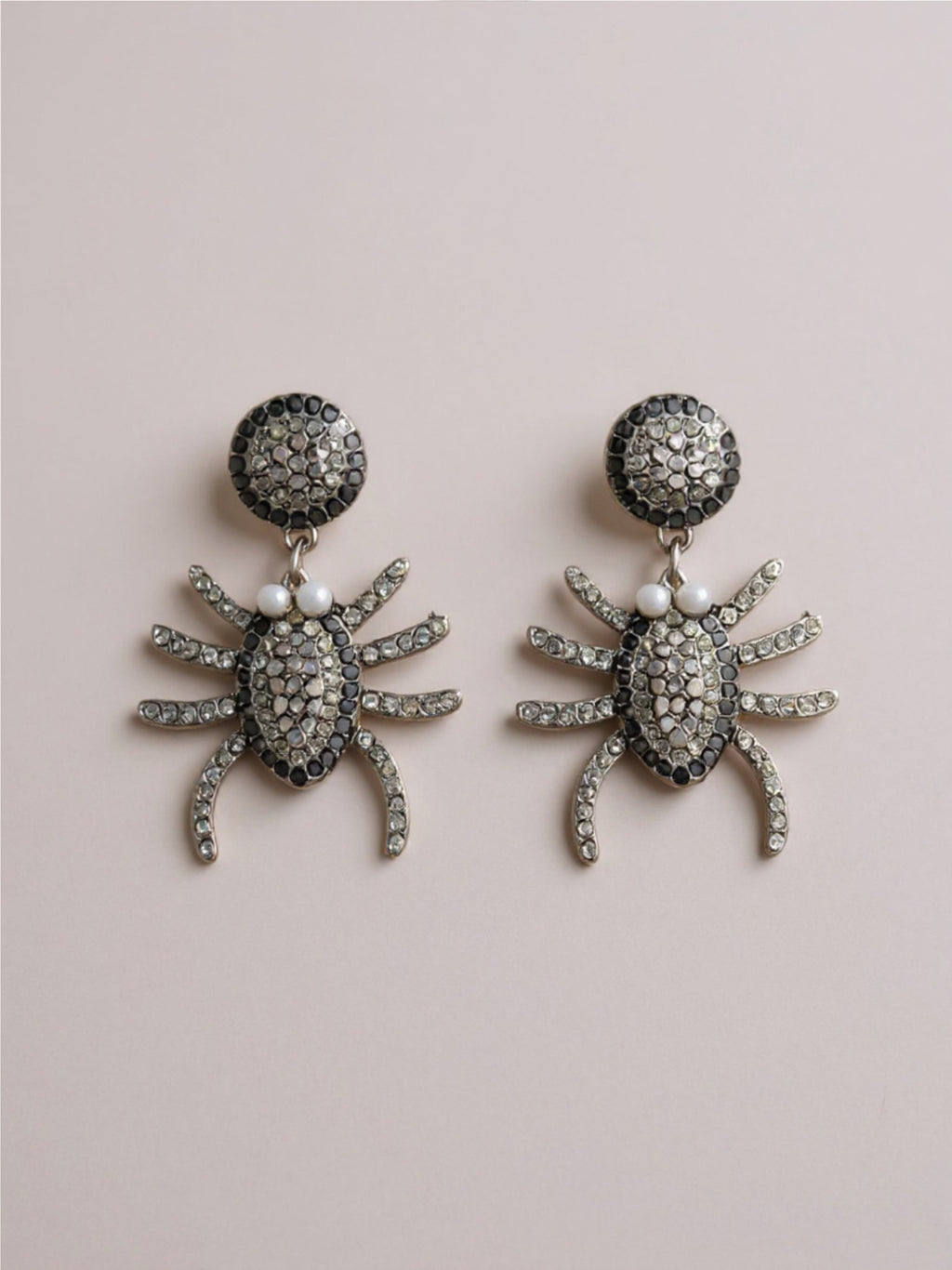 Spider Rhinestone Earrings