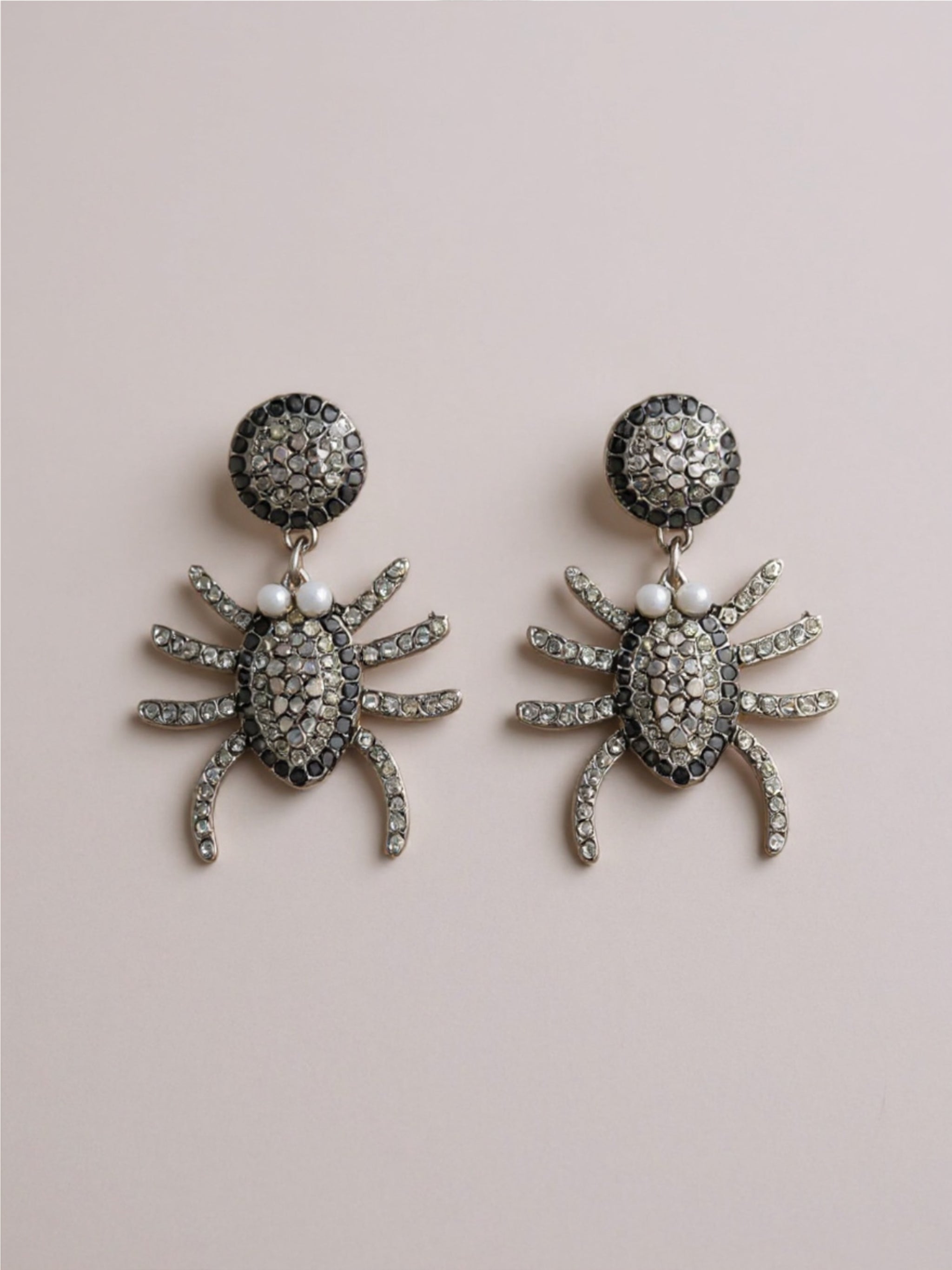 Spider Rhinestone Earrings