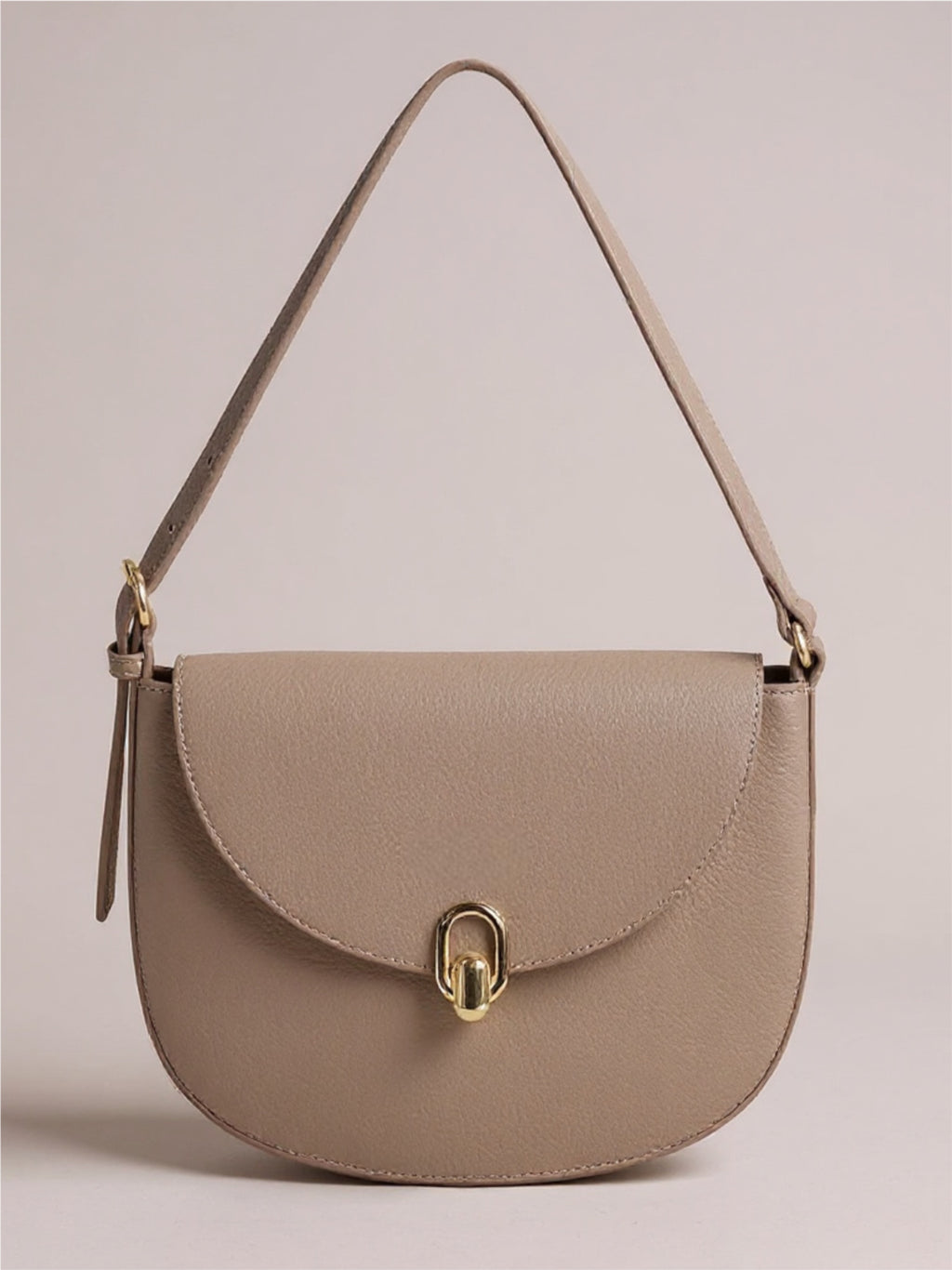 Metal Buckle Shoulder Bag