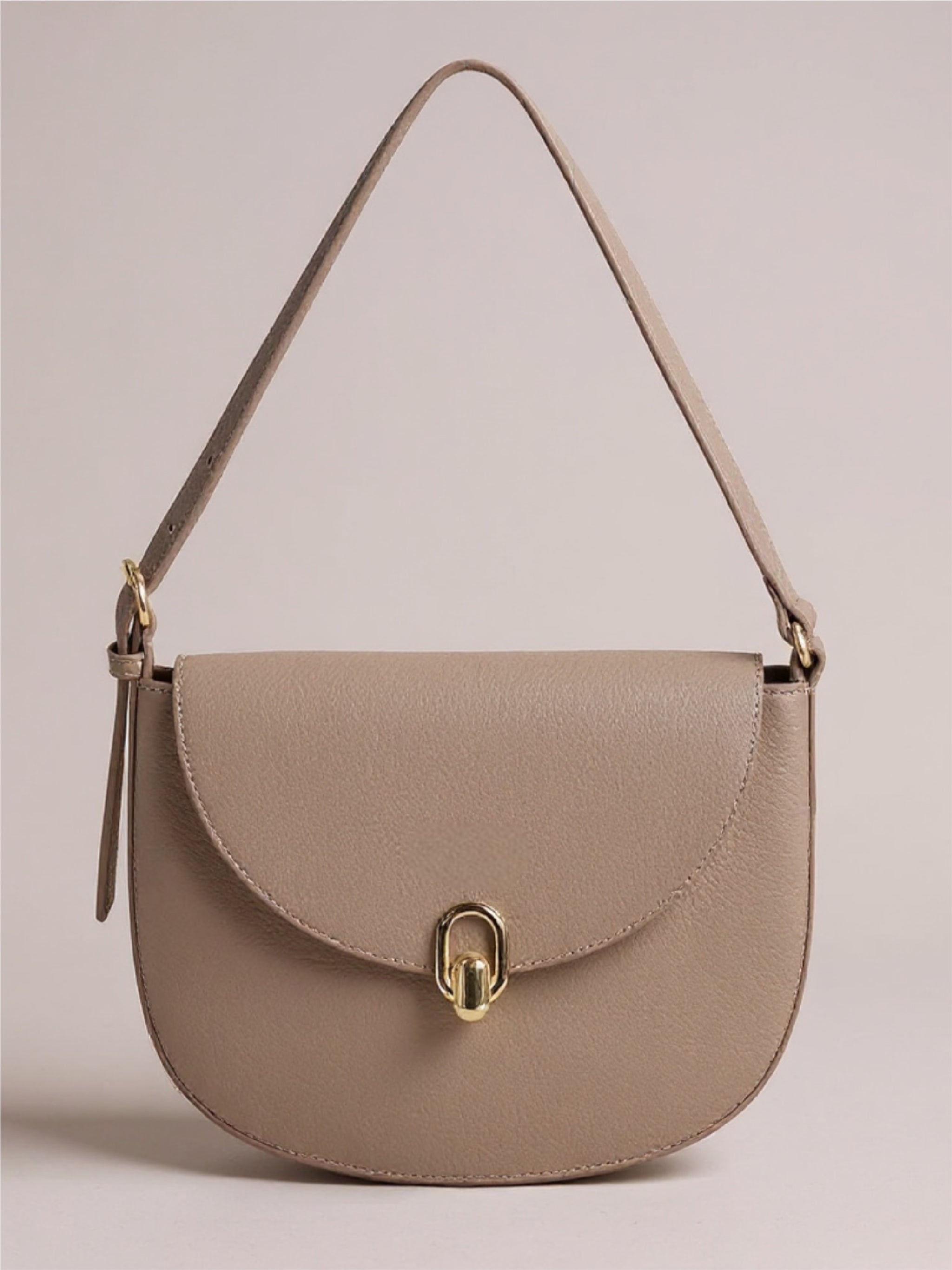 Metal Buckle Shoulder Bag