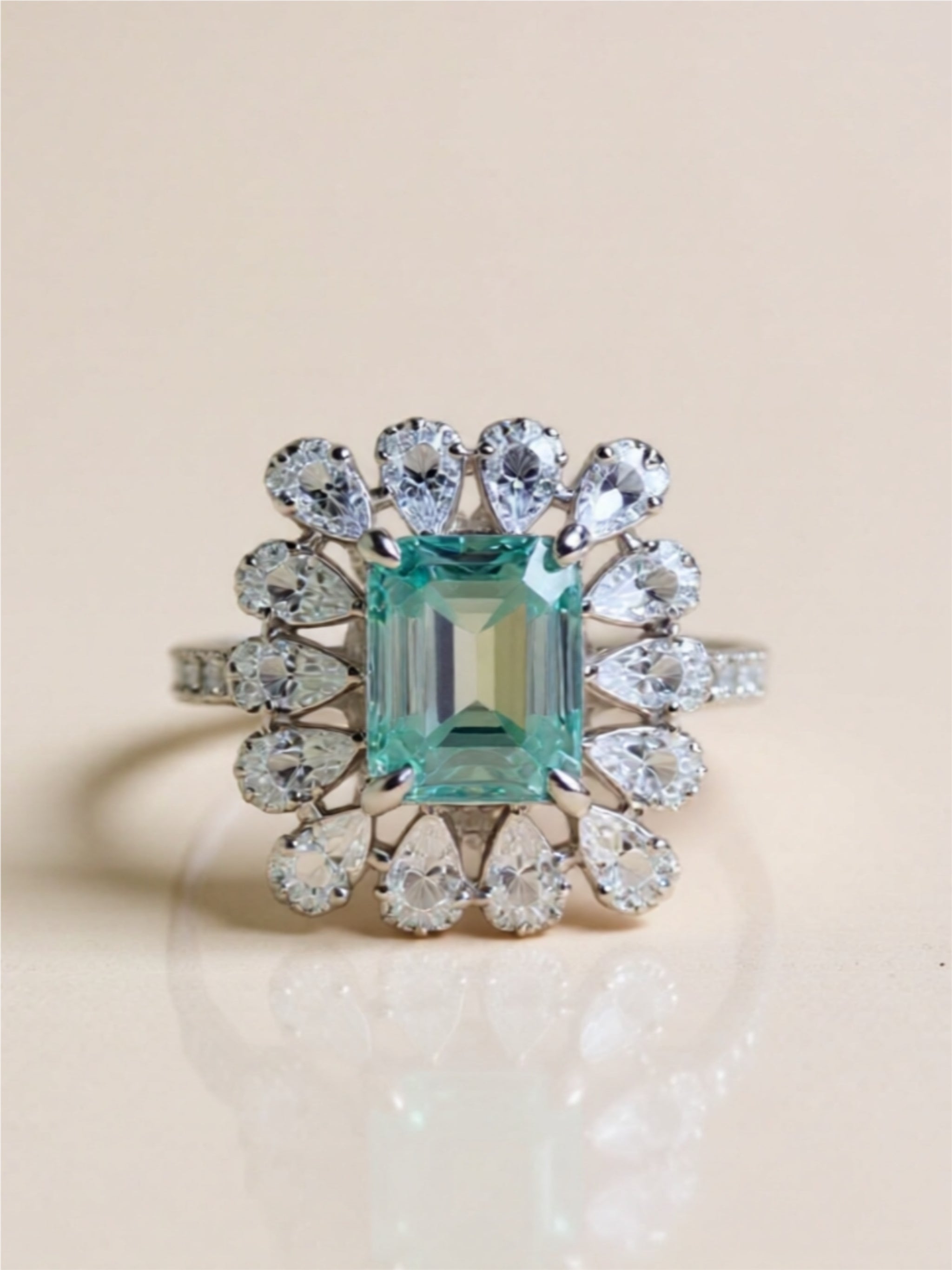 1 Carat Moissanite 925 Sterling Silver Ring