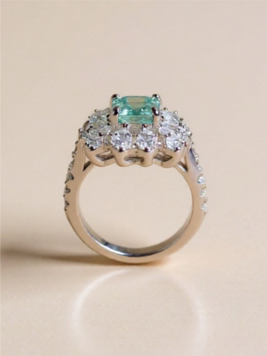 1 Carat Moissanite 925 Sterling Silver Ring