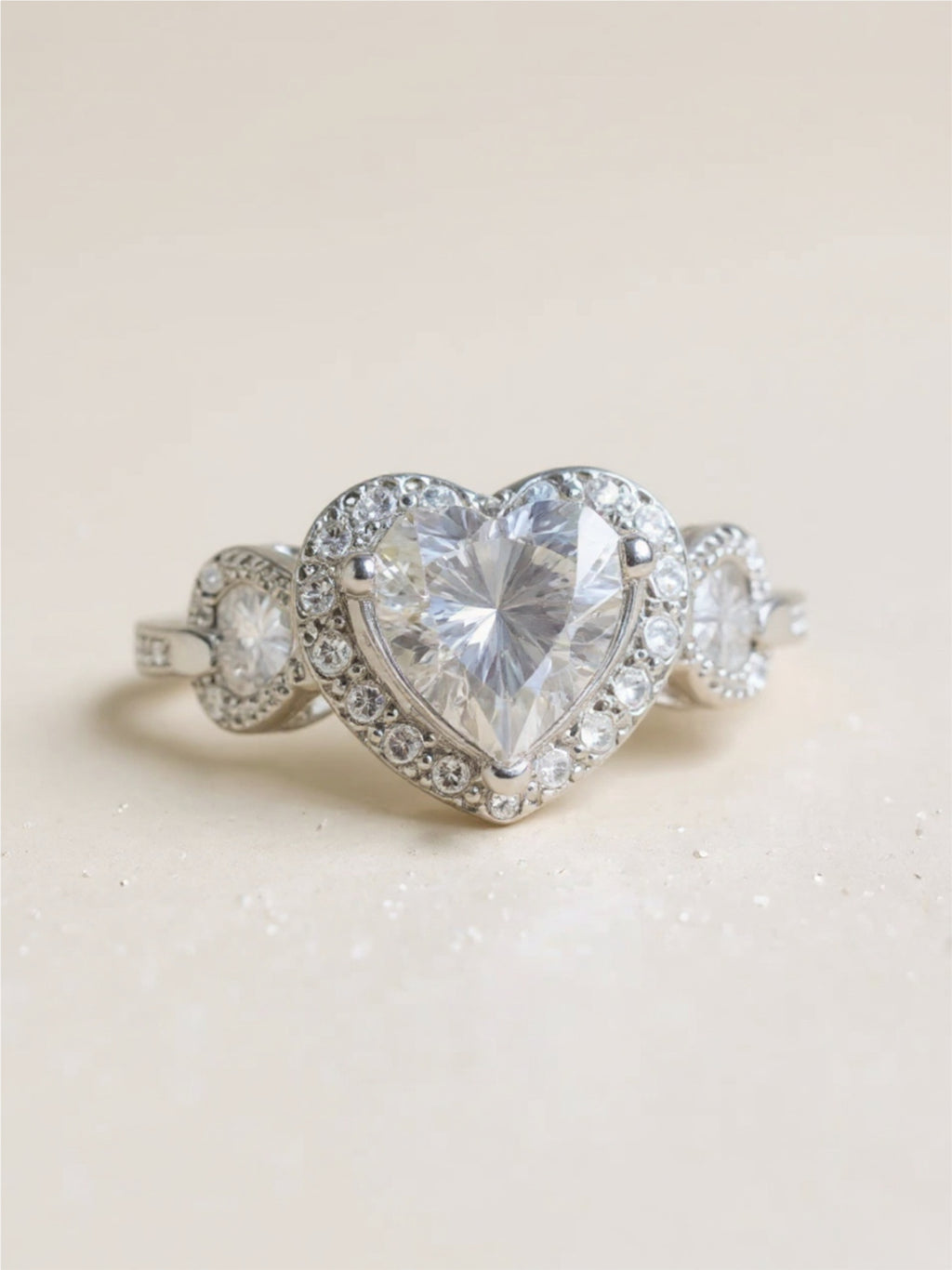 1 Carat Moissanite 925 Sterling Silver Ring