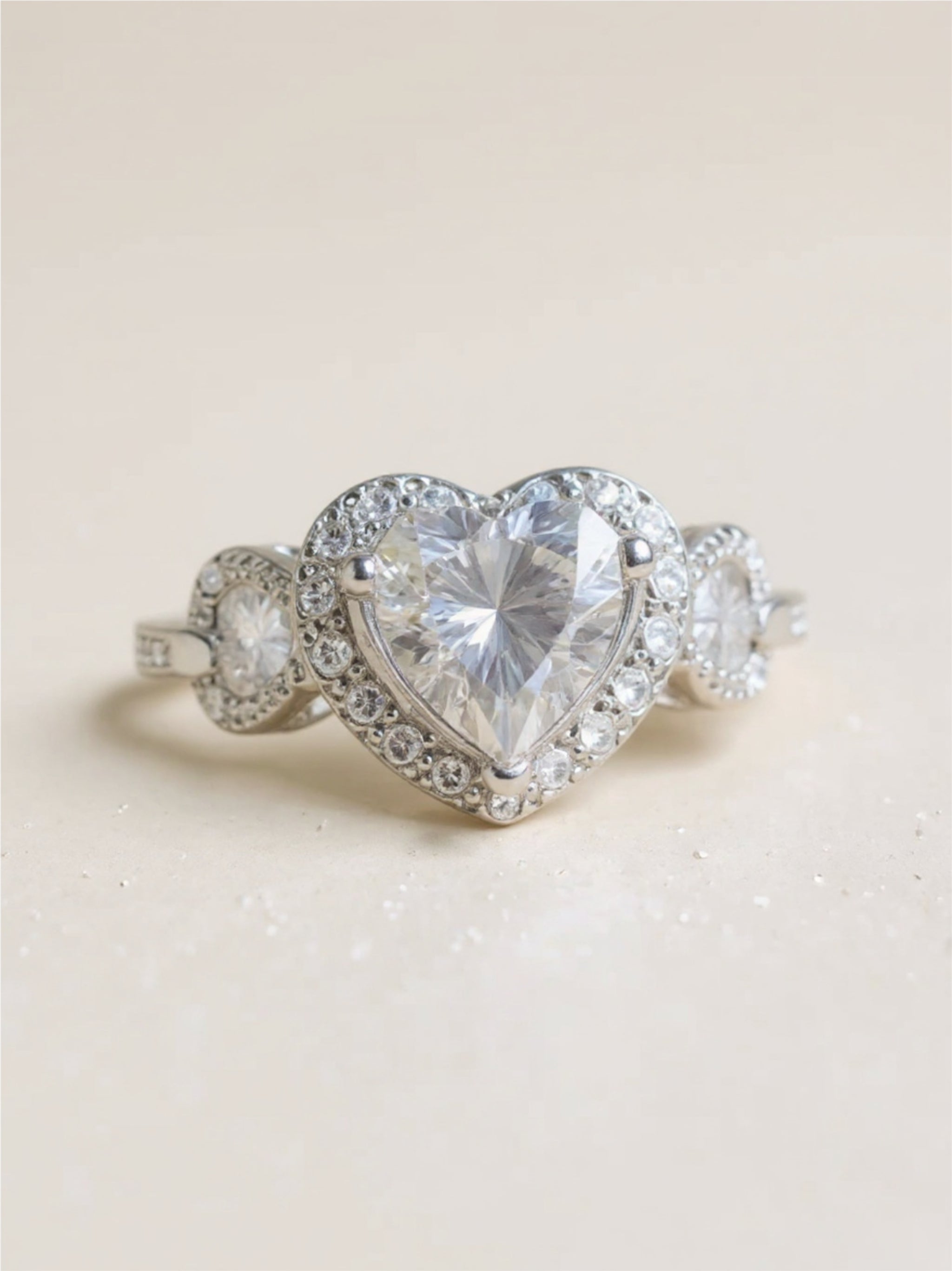 1 Carat Moissanite 925 Sterling Silver Ring
