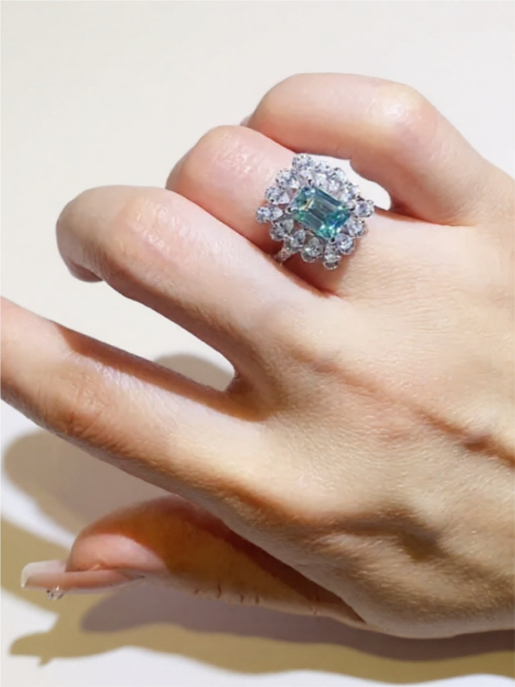 1 Carat Moissanite 925 Sterling Silver Ring