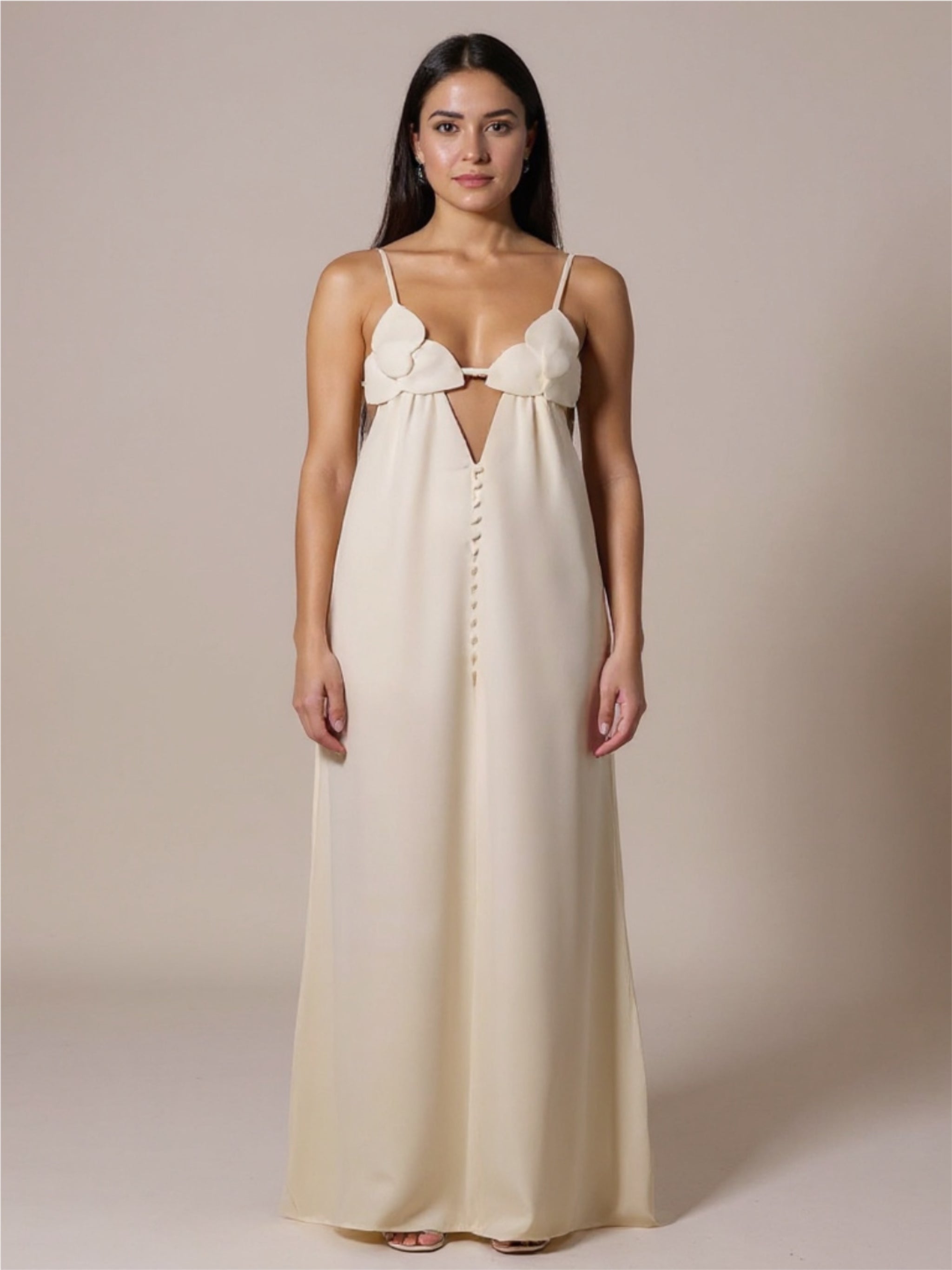 V-Neck Floral Maxi Dress