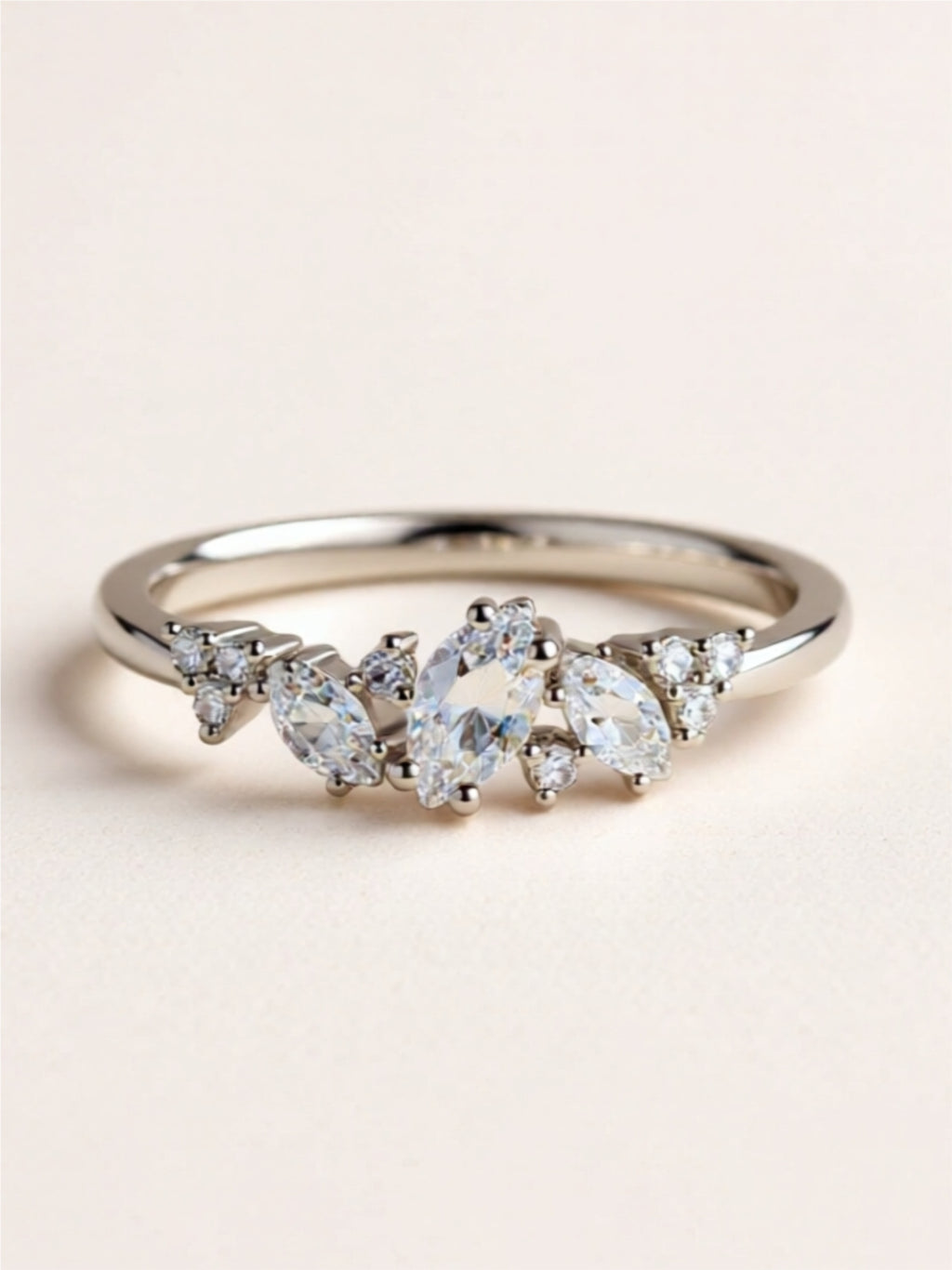 Moissanite 925 Sterling Silver Ring