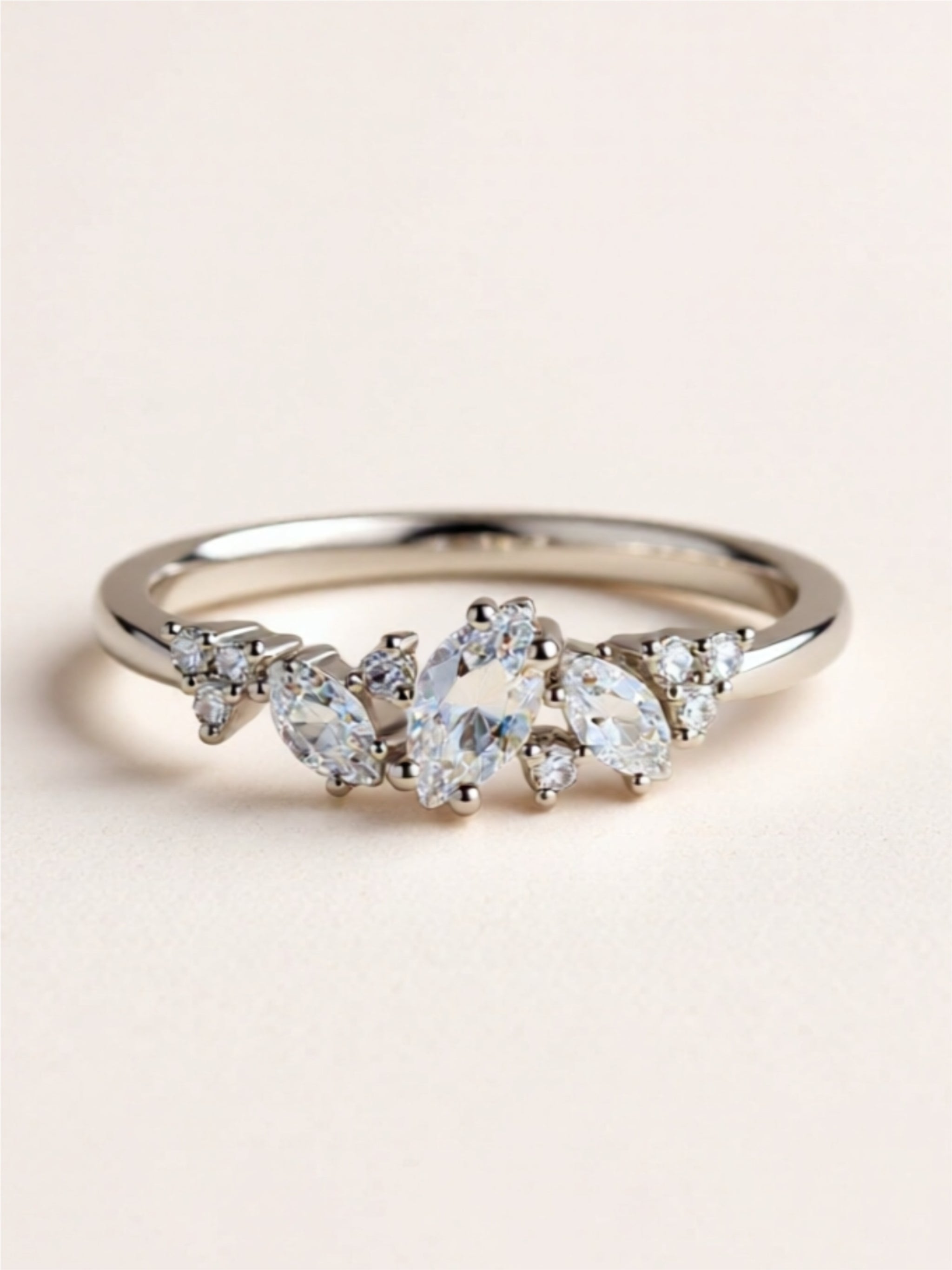 Moissanite 925 Sterling Silver Ring