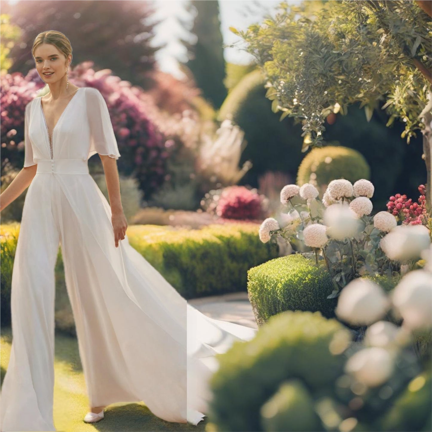 Three Piece Wedding Pant Suit