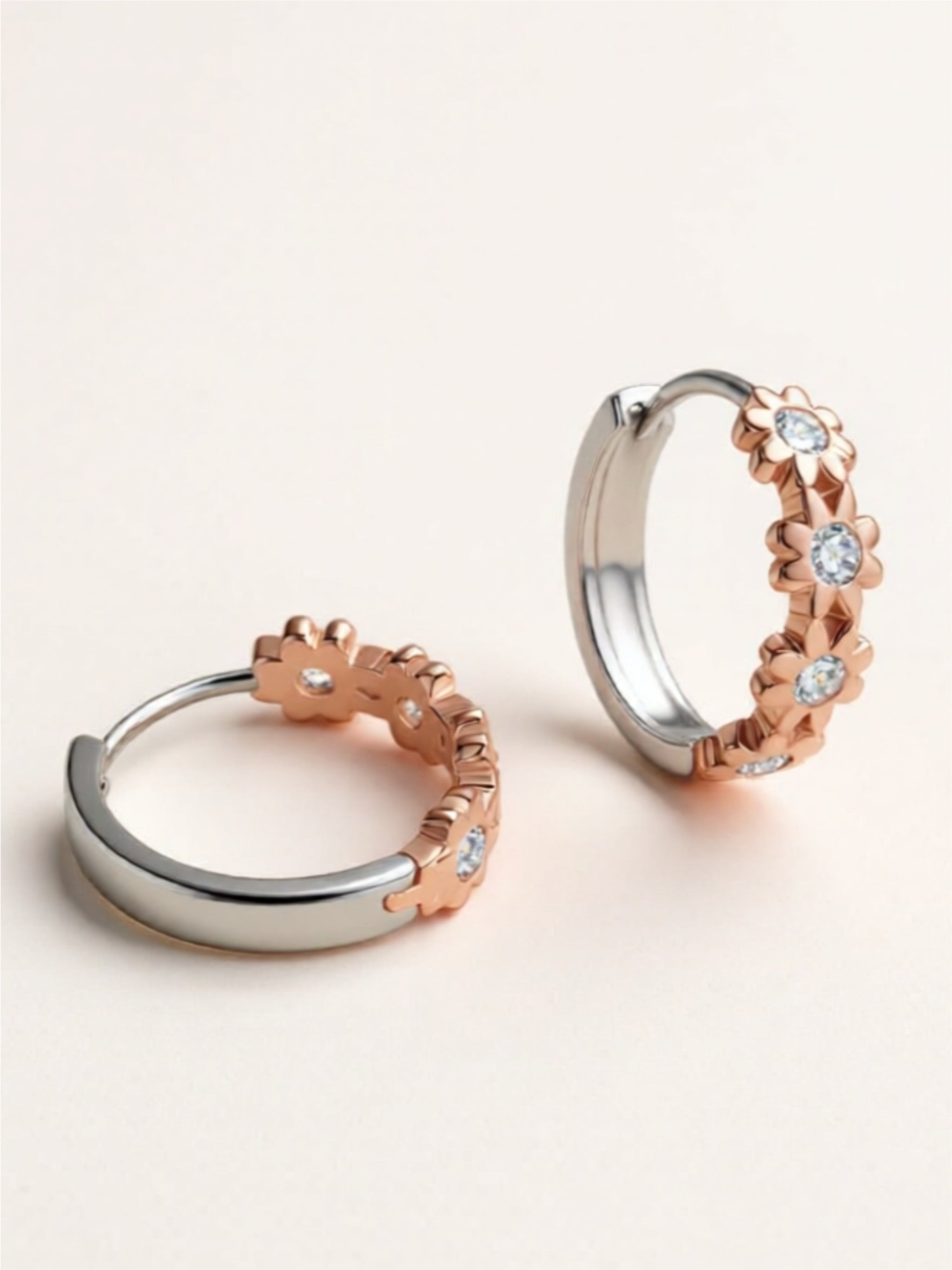 Moissanite 925 Sterling Silver Huggie Earrings