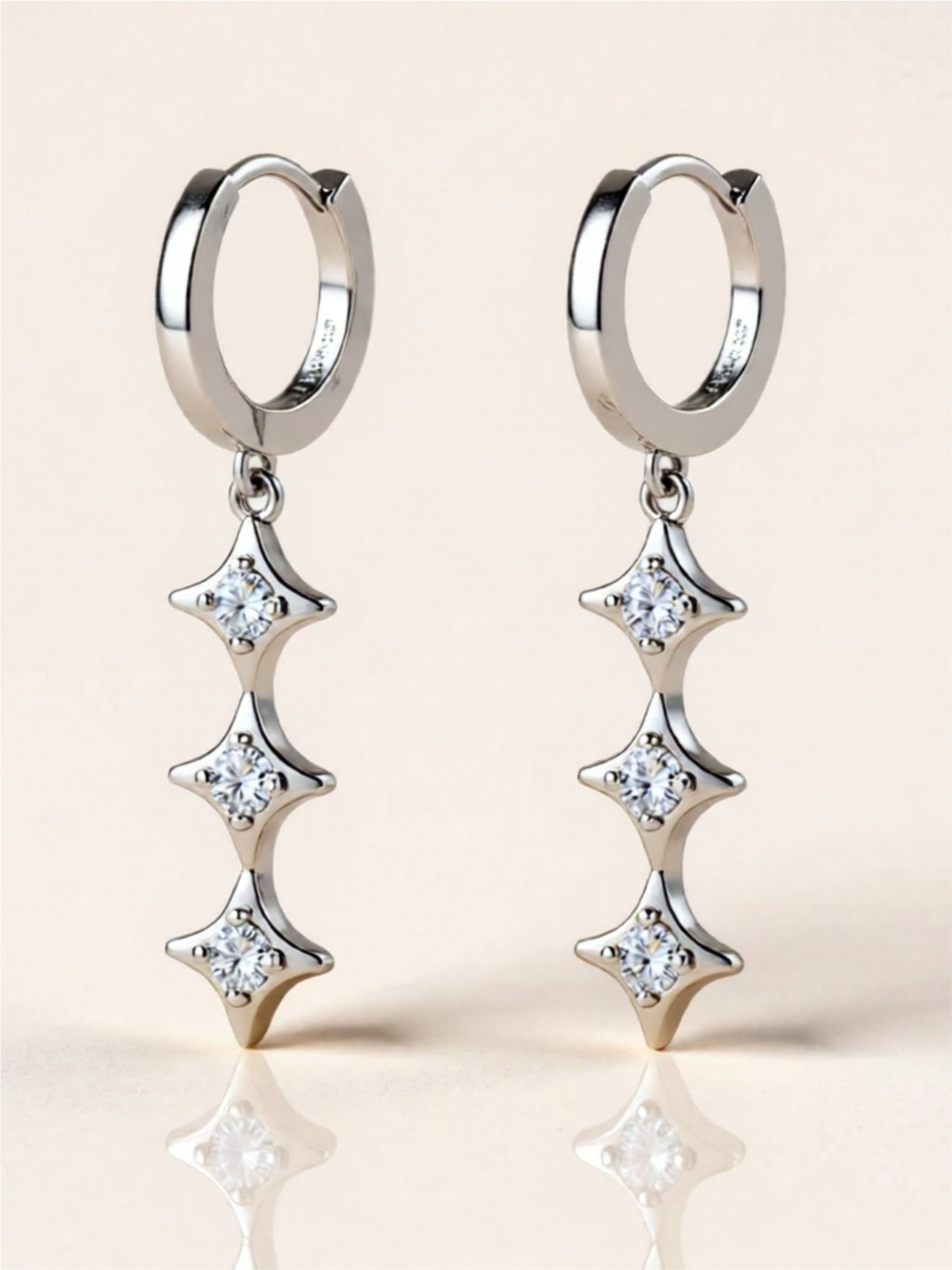 Moissanite 925 Sterling Silver Earrings