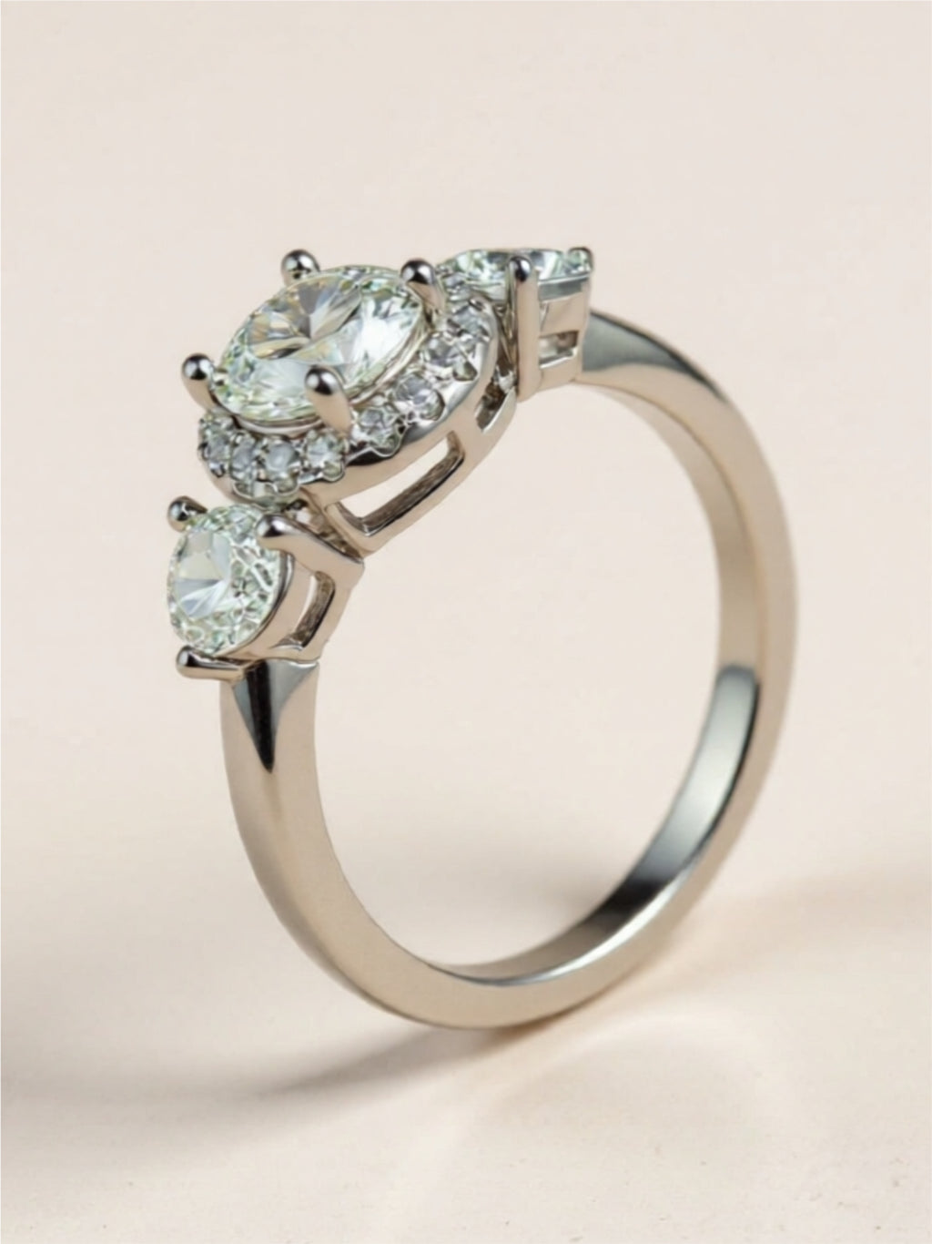 1 Carat Moissanite 925 Sterling Silver Ring