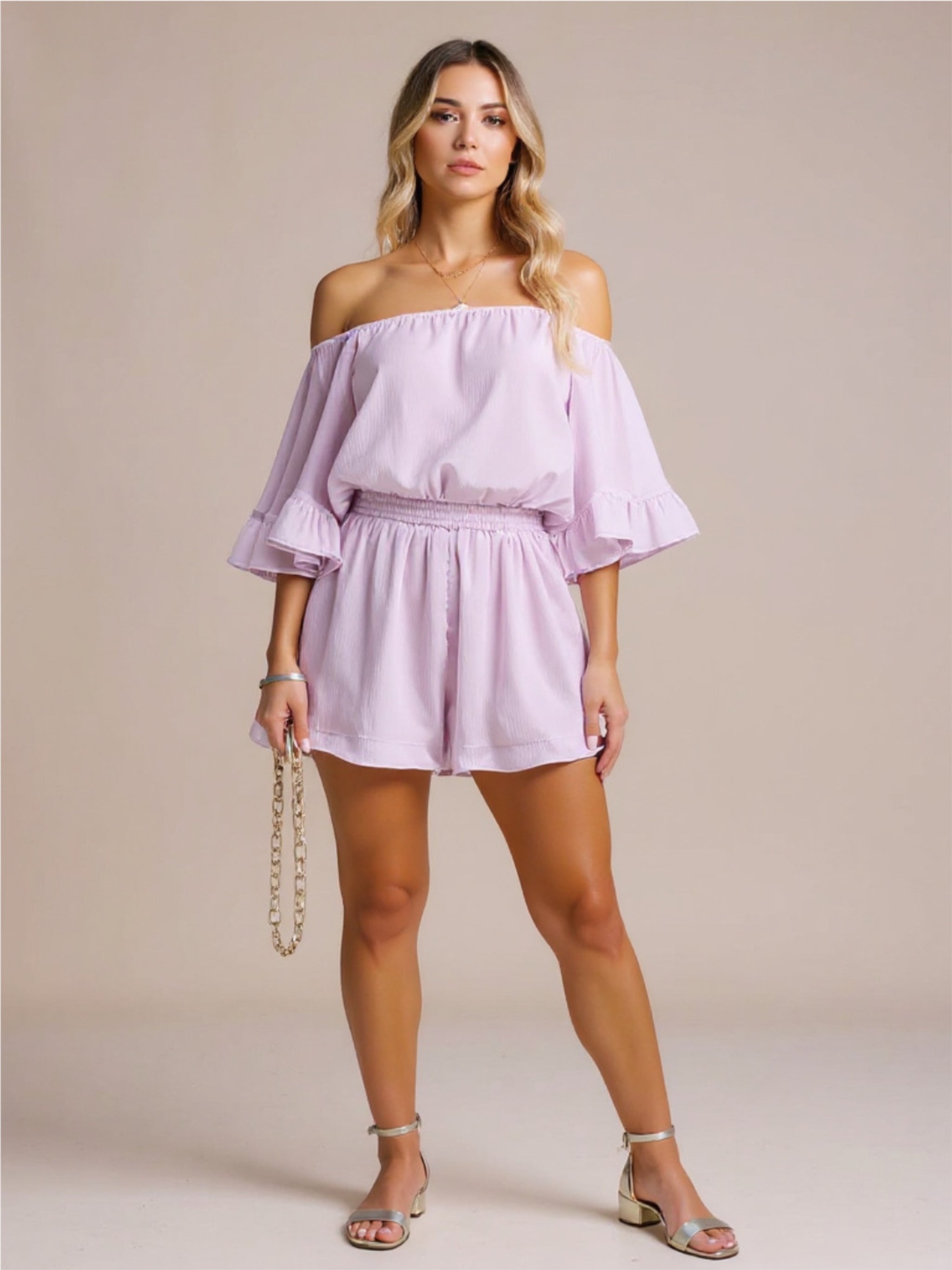 Off The Shoulder Romper