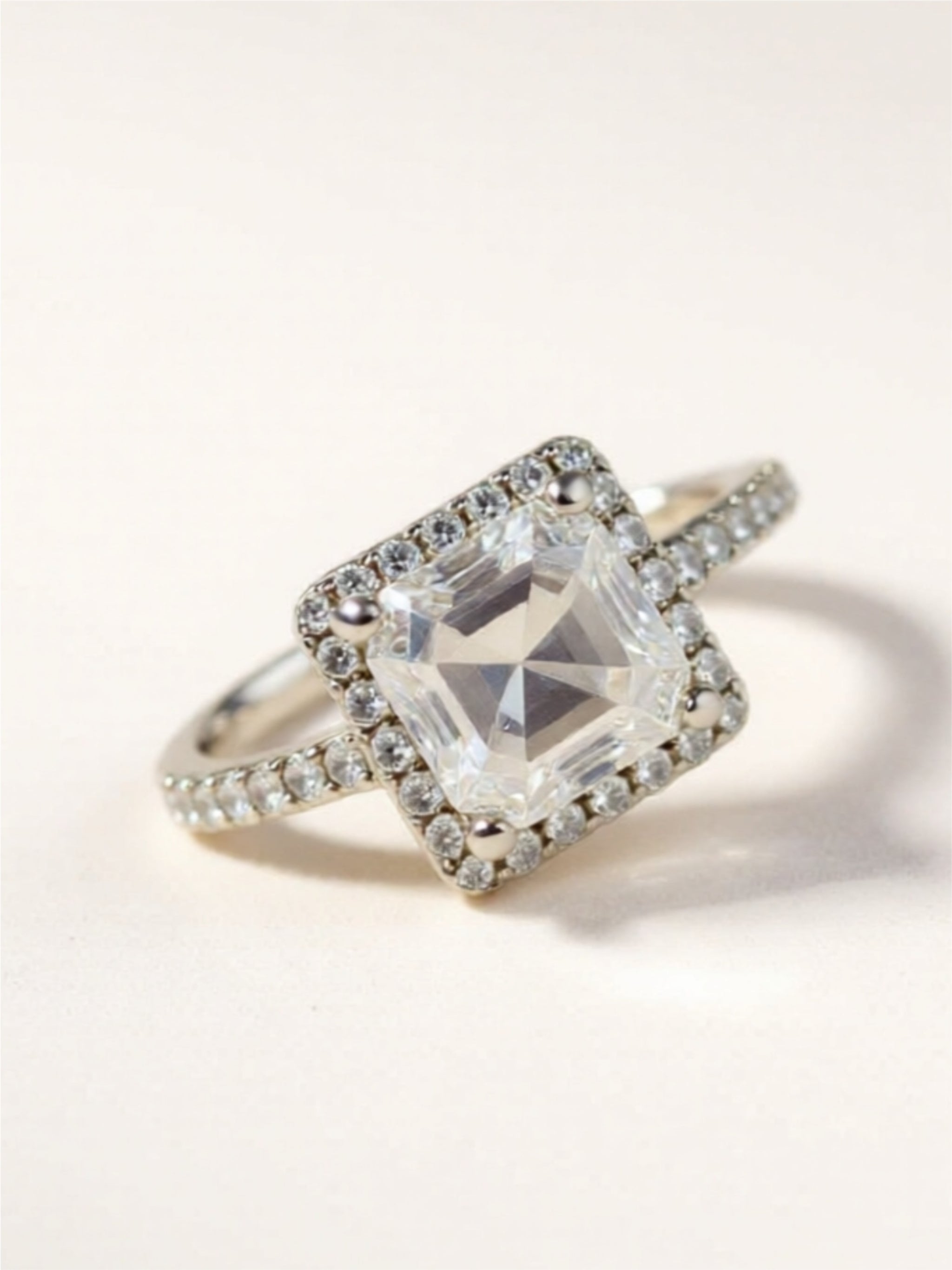 2 Carat Moissanite 925 Sterling Silver Ring