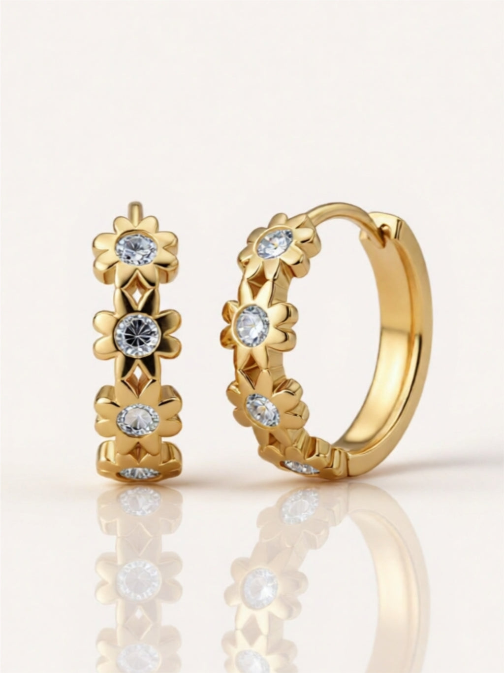 Moissanite 925 Sterling Silver Huggie Earrings