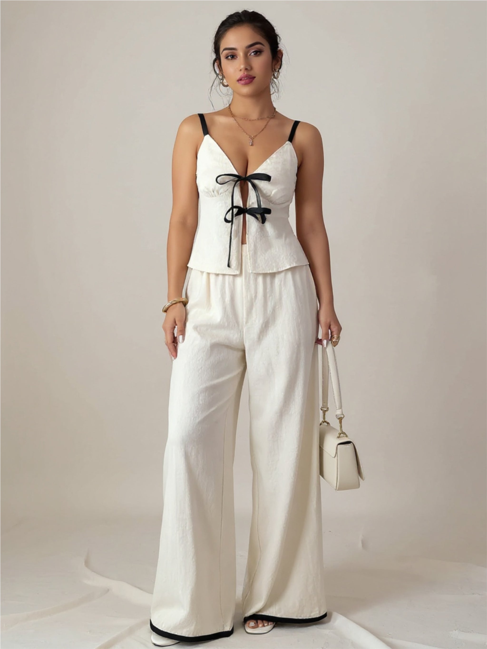 Tie Front Cami & Pants Set