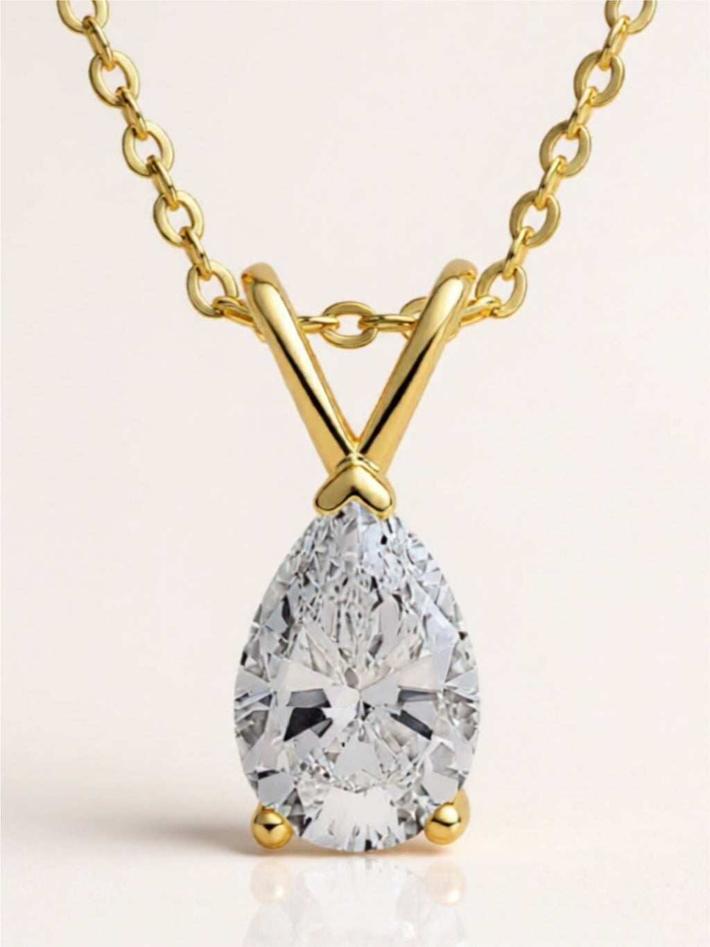 1.5 Carat Moissanite Pendant 925 Sterling Silver Necklace