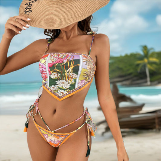 Floral Print Bikini Set