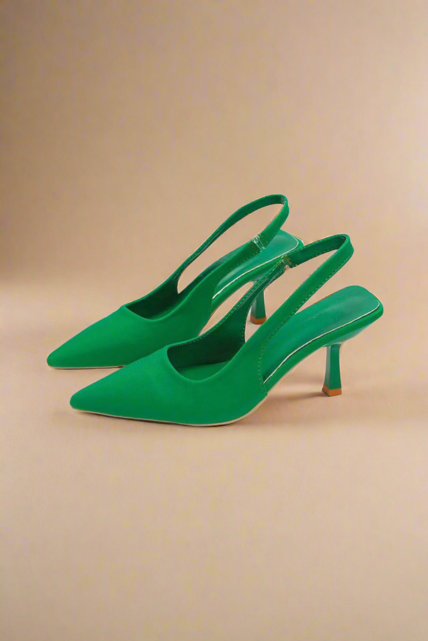 Vegan Leather Point Toe Pumps