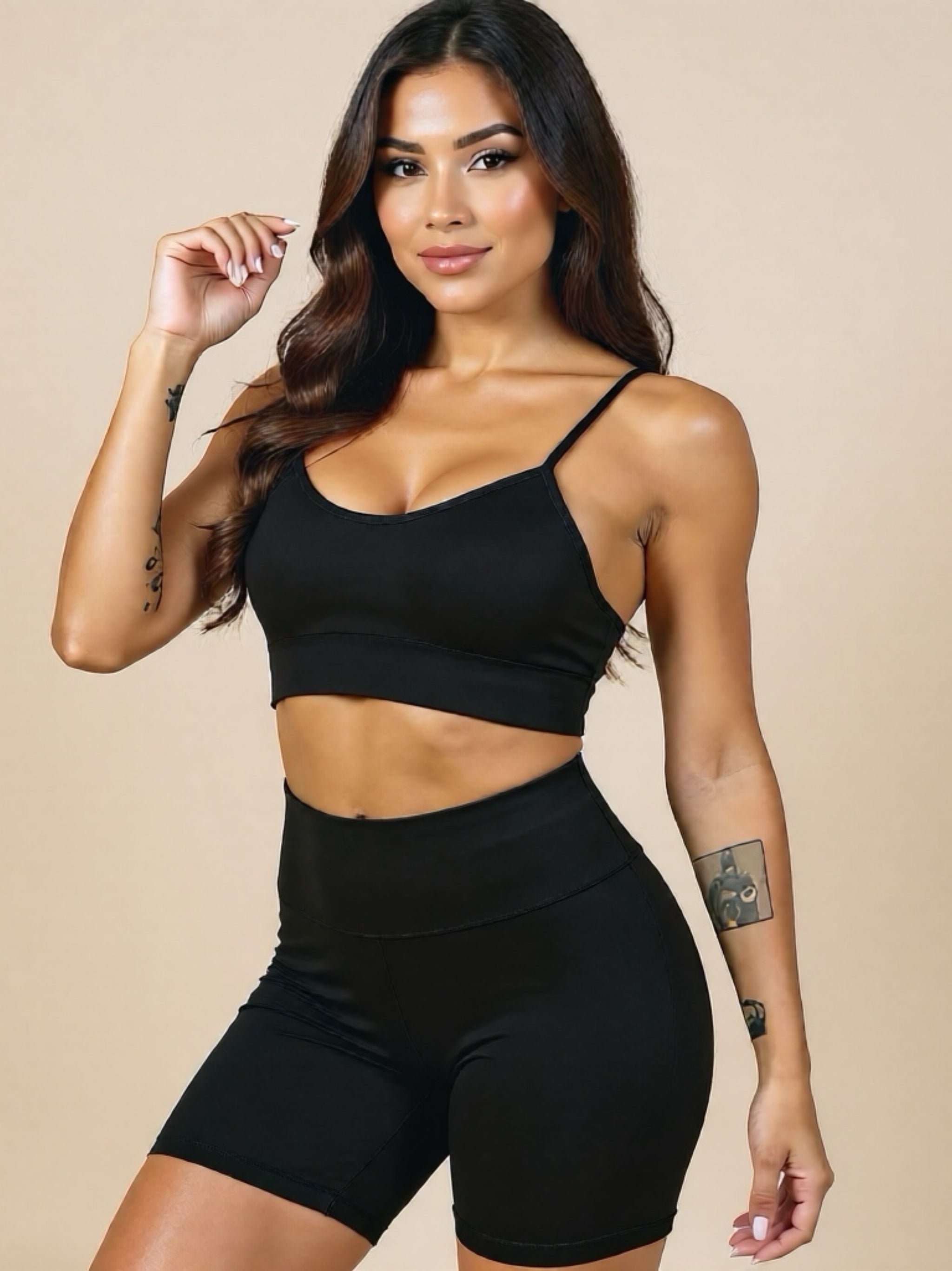 Short & Sports Bra Active Set