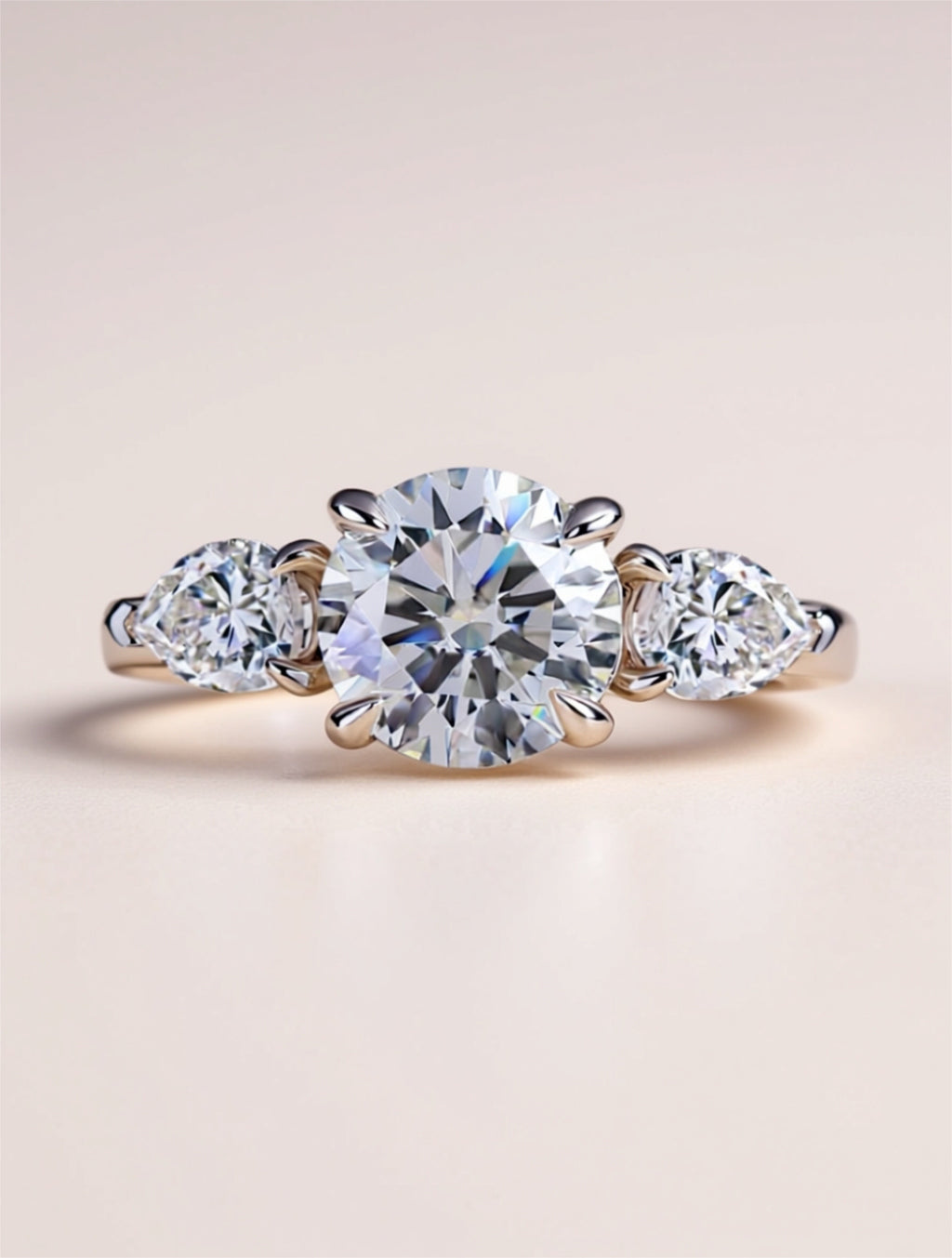 Timeless Three‑Stone Moissanite Bridal Ring