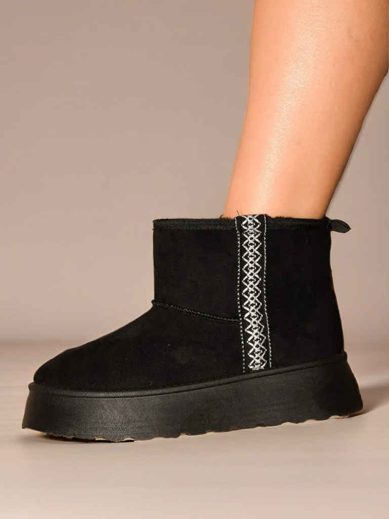 Round Toe Platform Boots