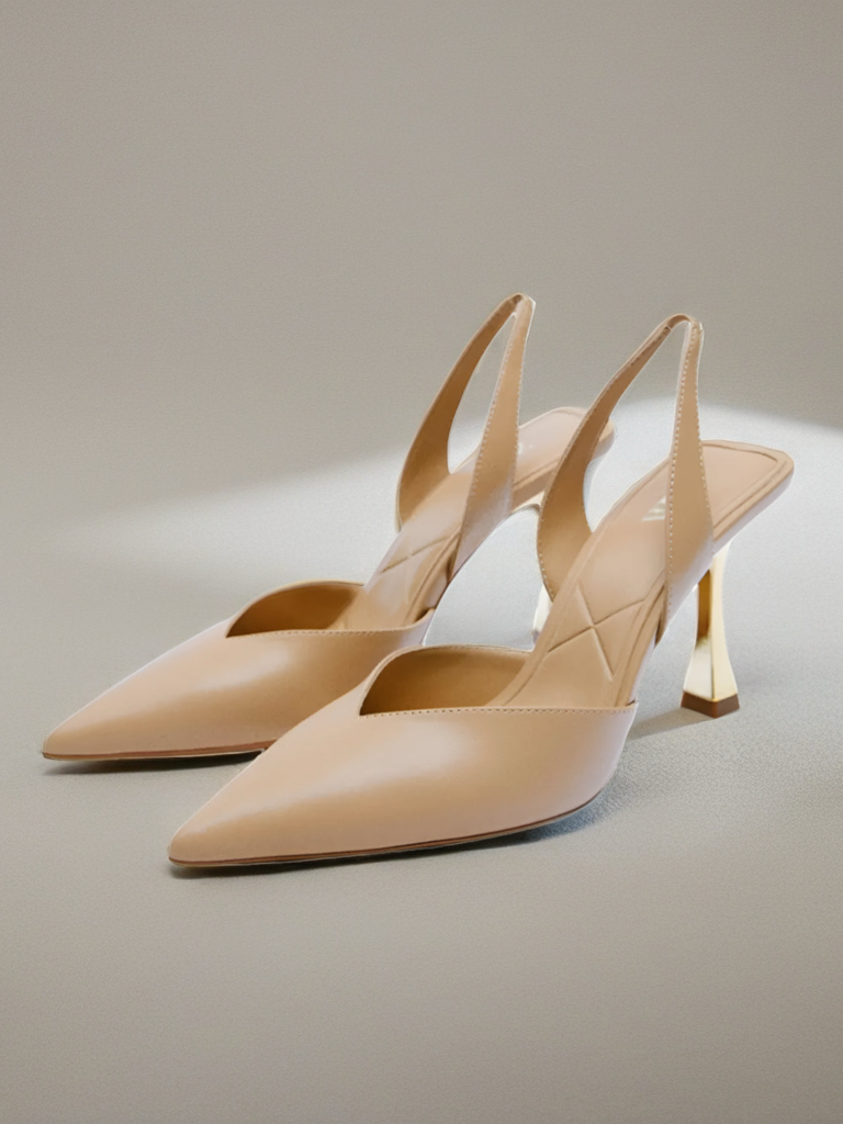 Vegan Leather Point Toe Stiletto Heels