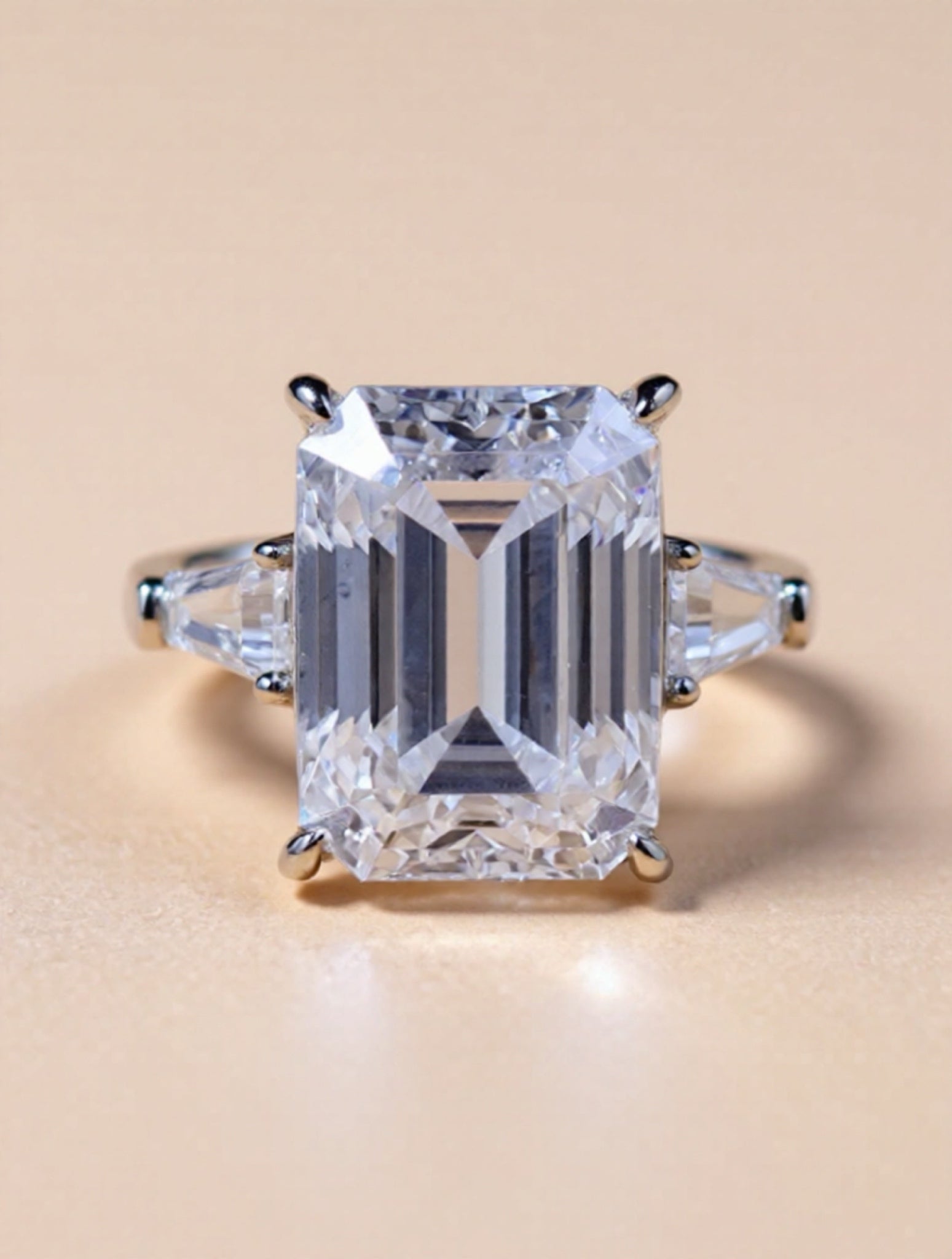 10 Carat Moissanite 925 Sterling Silver Ring