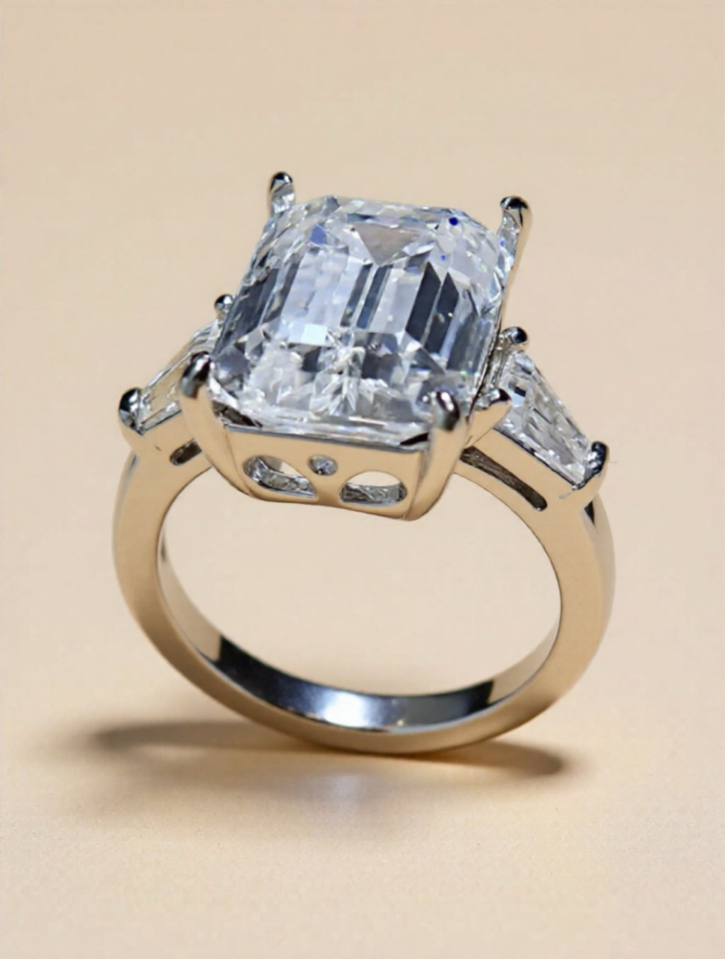 10 Carat Moissanite 925 Sterling Silver Ring